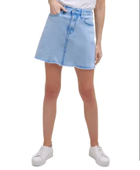 Acid-Washed Jean Skirt