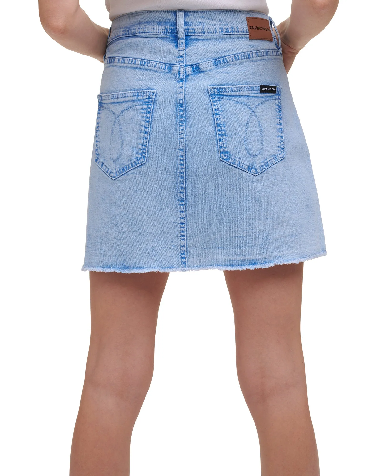Acid-Washed Jean Skirt