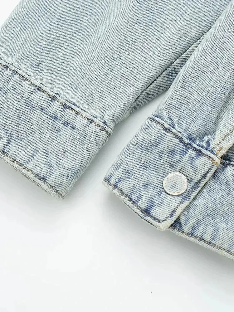 Alr™ Women's Biker Denim Jacket – Chic Loose Streetwear