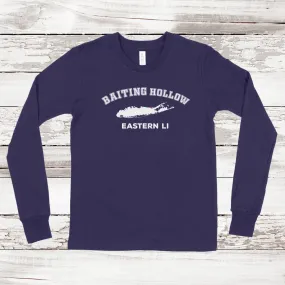 Baiting Hollow Eastern LI Long Sleeve T-shirt | Classic Colors | Kids
