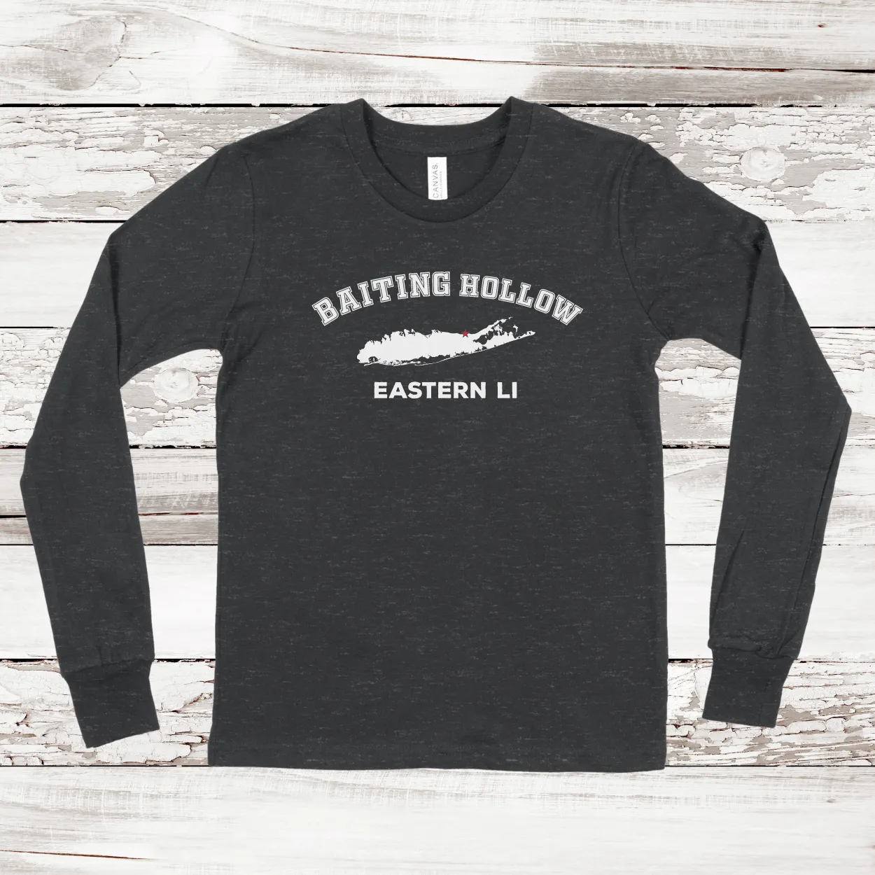 Baiting Hollow Eastern LI Long Sleeve T-shirt | Classic Colors | Kids