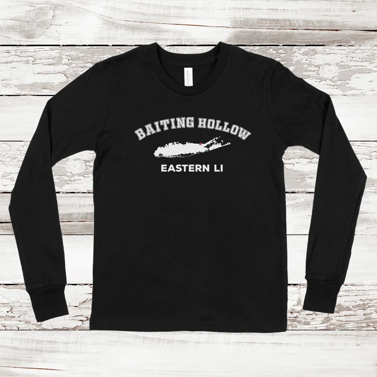 Baiting Hollow Eastern LI Long Sleeve T-shirt | Classic Colors | Kids