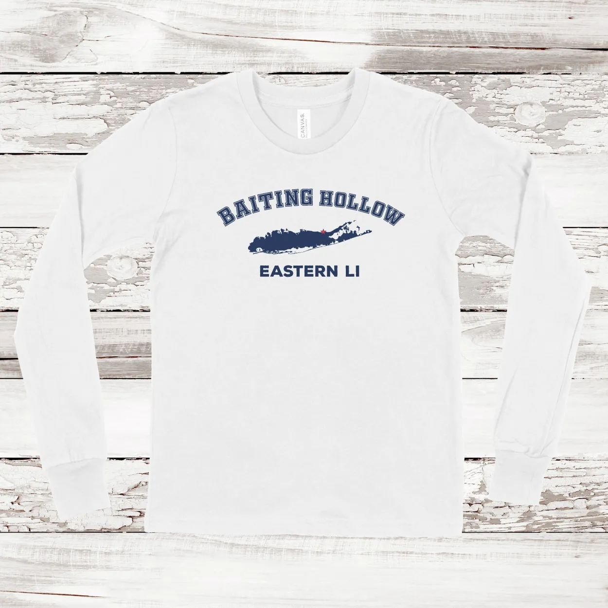 Baiting Hollow Eastern LI Long Sleeve T-shirt | Classic Colors | Kids