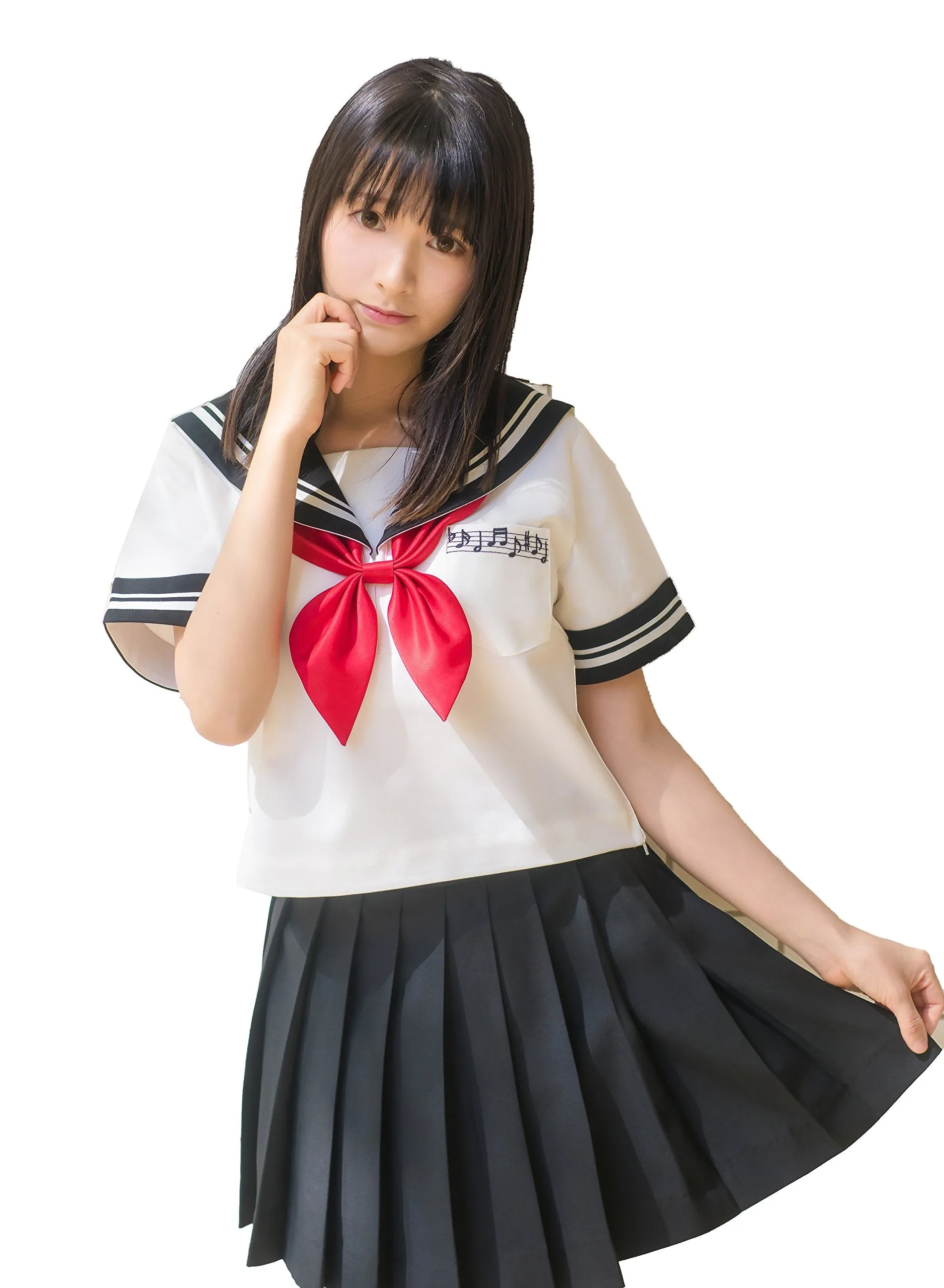 Beautifulfashionlife Women's Japan high Waisted Pleated Cosplay Costumes Skirts 0 Black