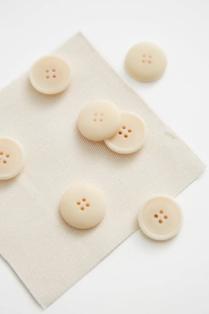 BLAZE COROZO BUTTON | Creamy White