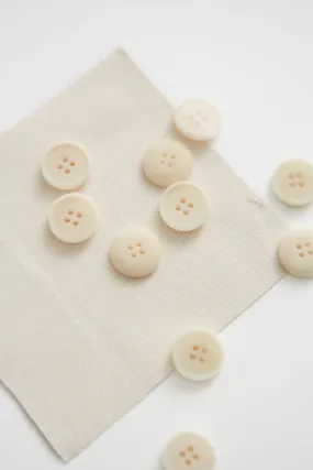 BLAZE COROZO BUTTON | Creamy White