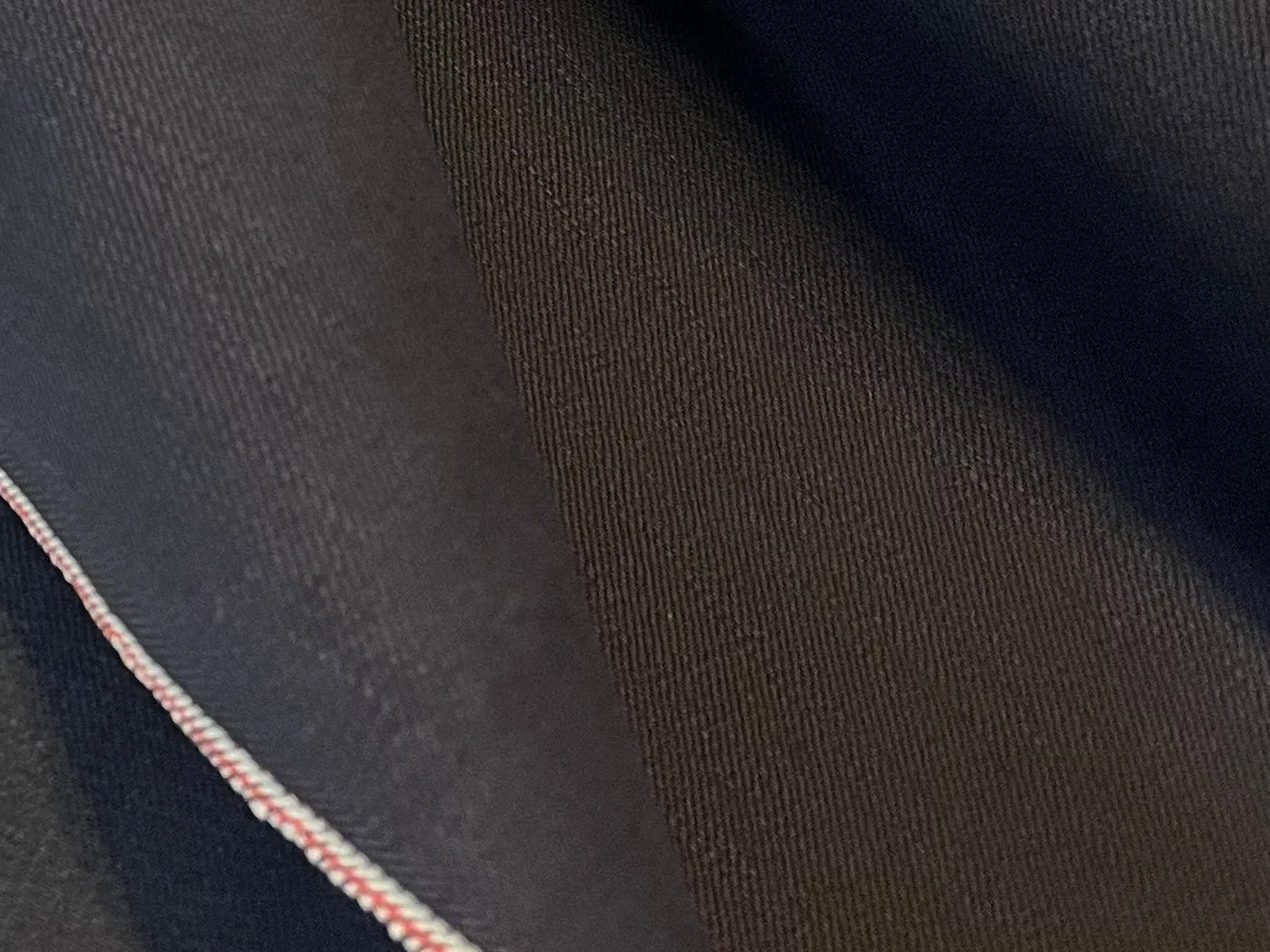 Blue/Black 100% Cotton Japanese Selvedged 100% Cotton Denim.    1/4 Metre Price