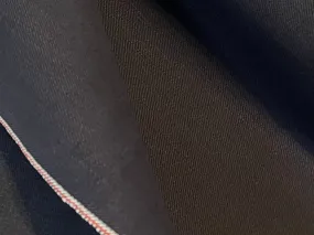 Blue/Black 100% Cotton Japanese Selvedged 100% Cotton Denim.    1/4 Metre Price