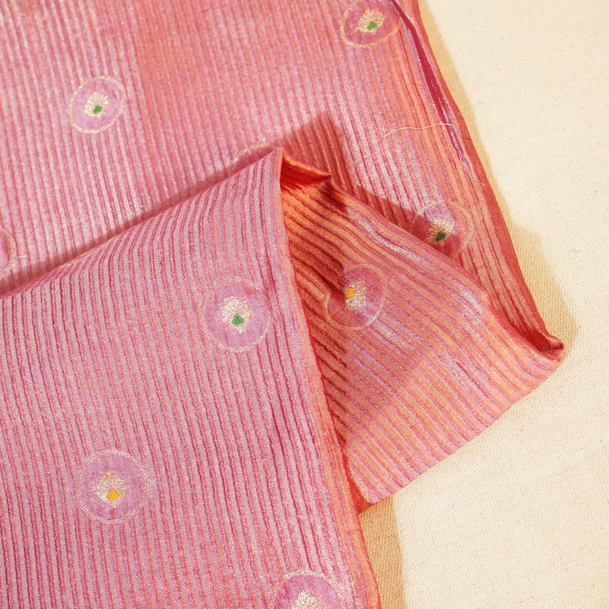 Blush Pink Mina Booti Dupian Silk Tissue YF-24388