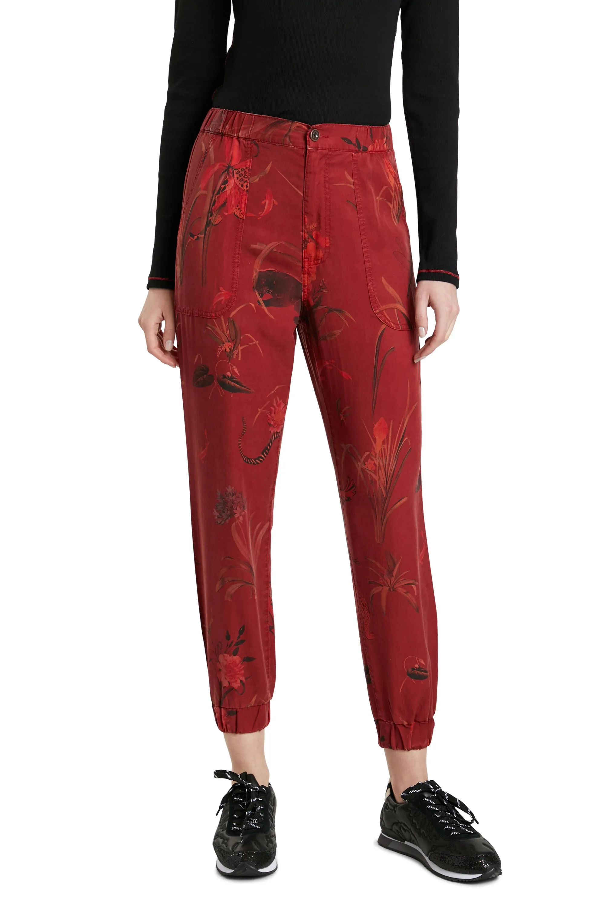 Camotiger Tencel Jogger Pants Camoflauge Desigual Style 21WWPN07