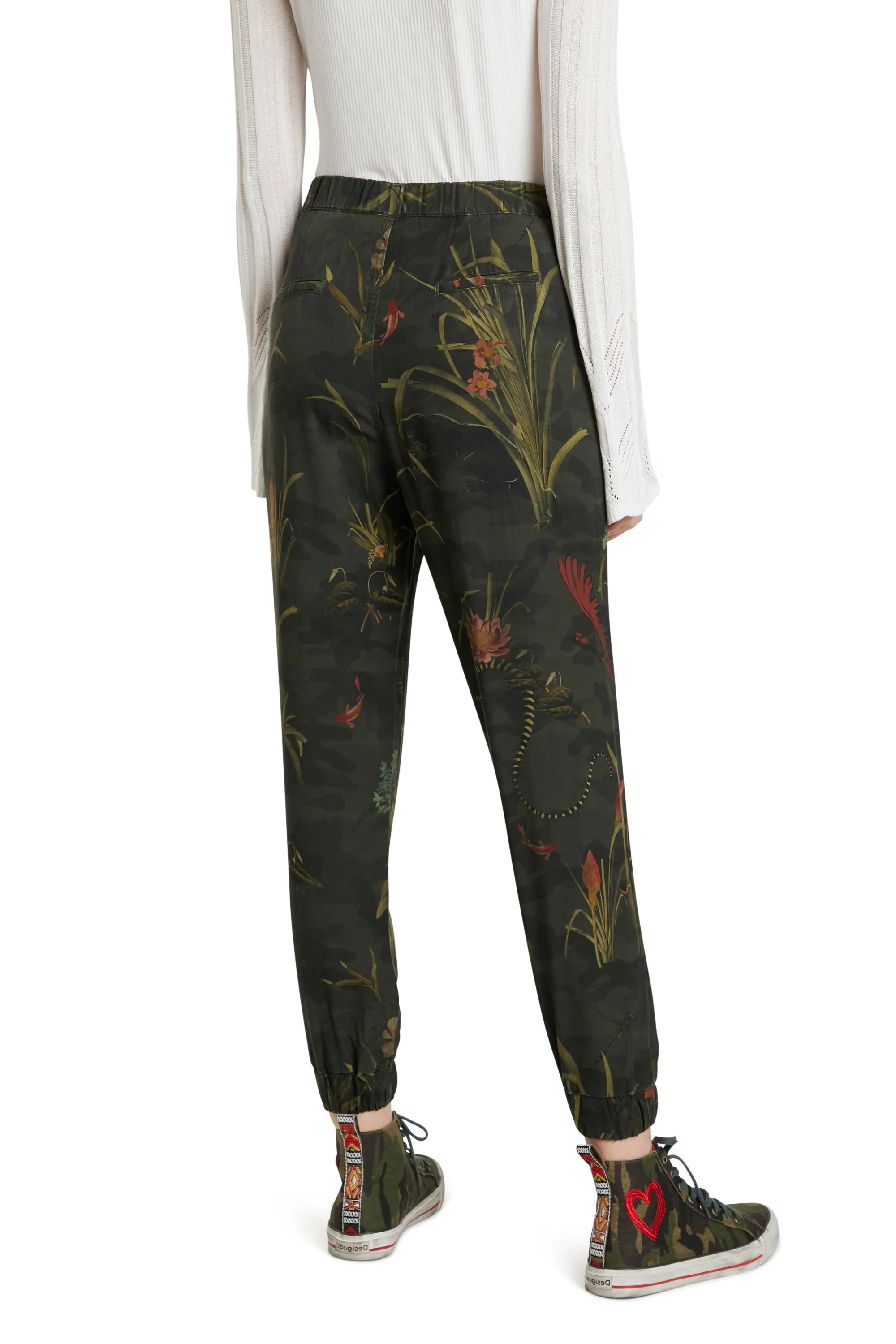 Camotiger Tencel Jogger Pants Camoflauge Desigual Style 21WWPN07