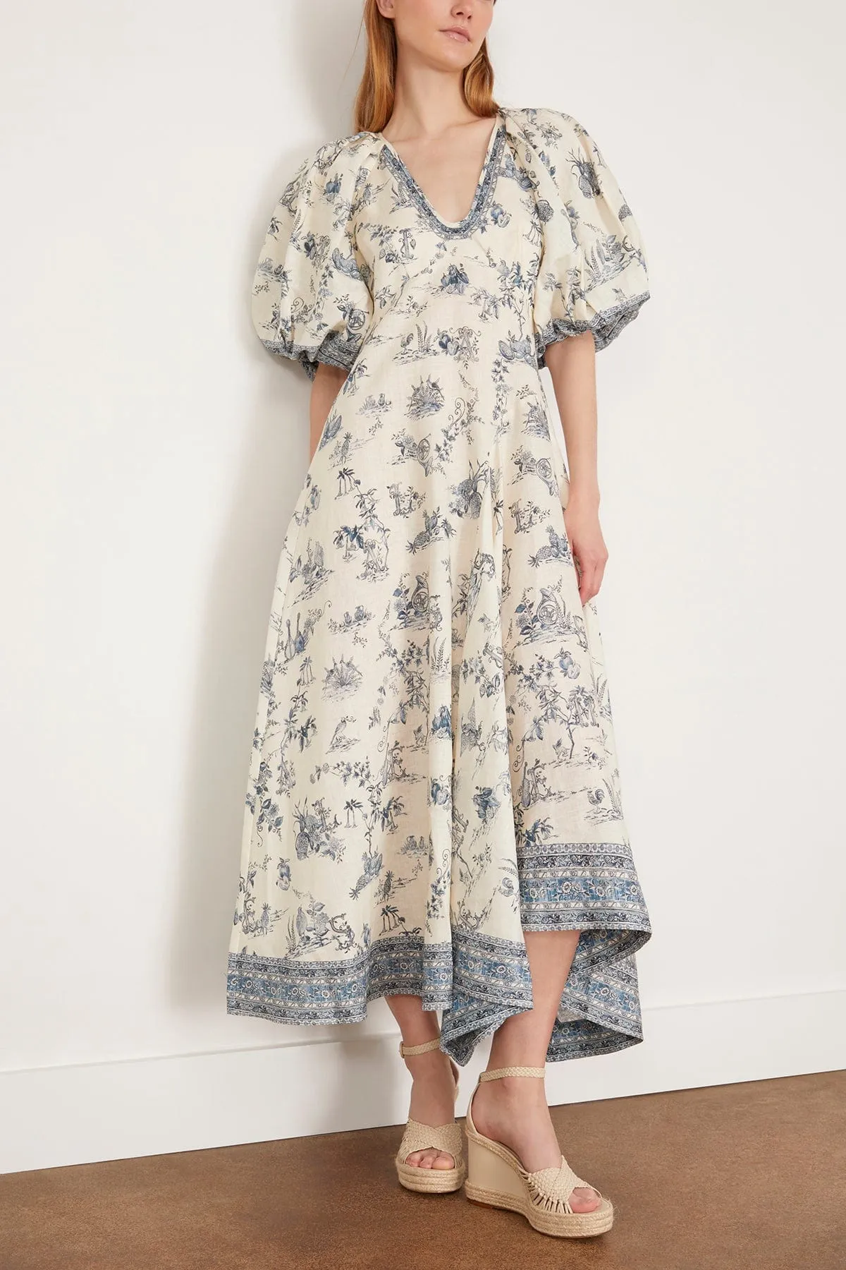 Casa Midi Dress in Cream