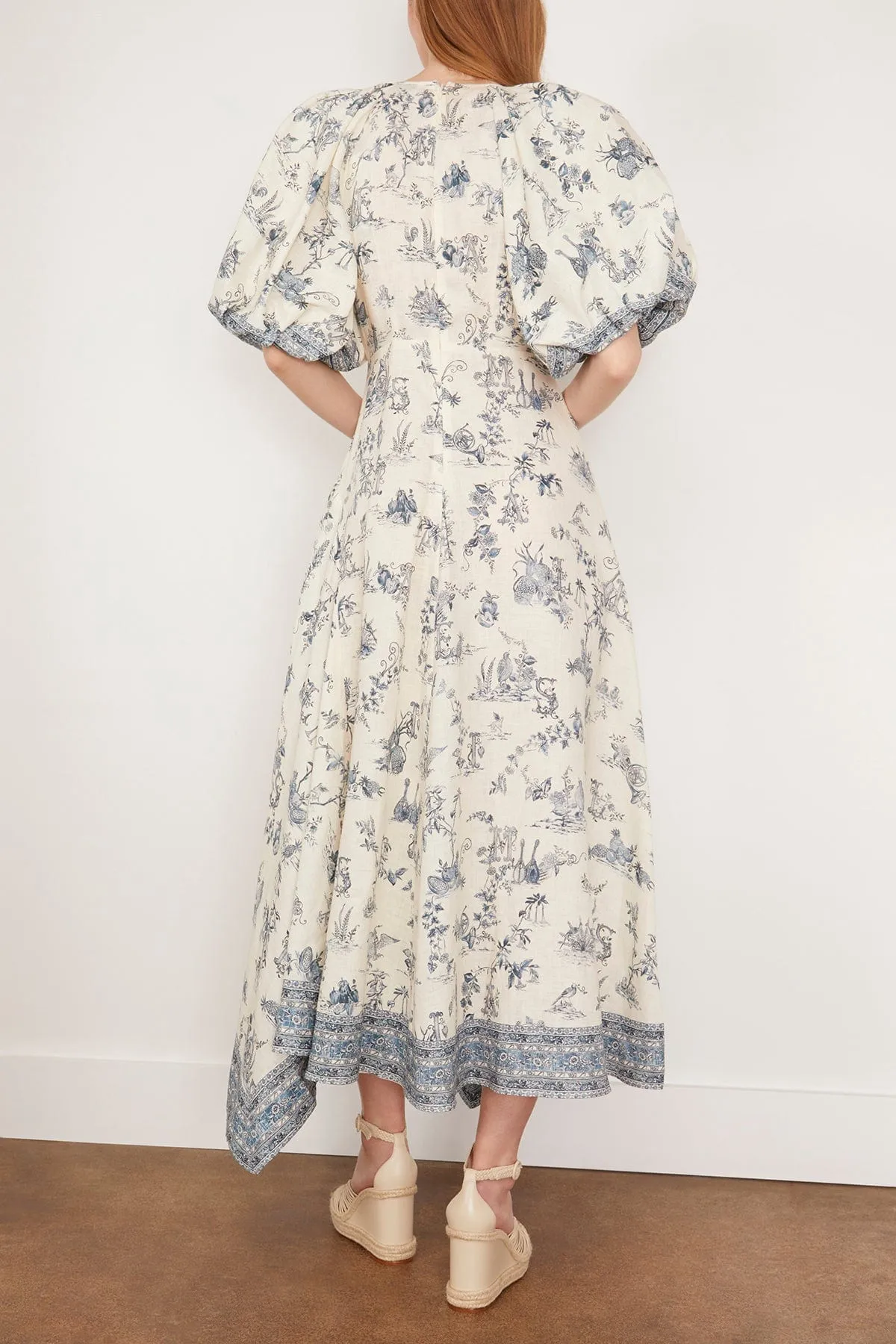 Casa Midi Dress in Cream