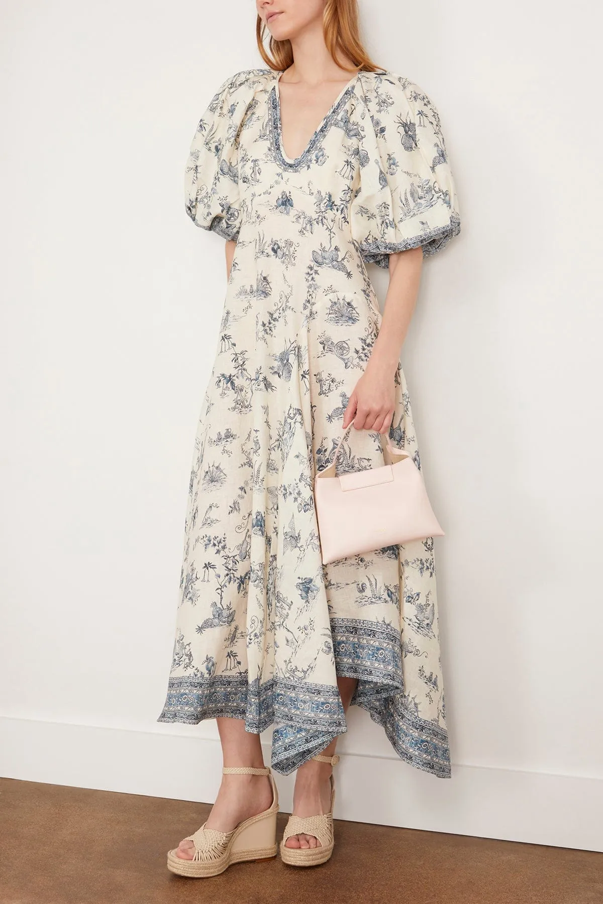 Casa Midi Dress in Cream