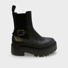 CELINE Women's Black Leather Boots