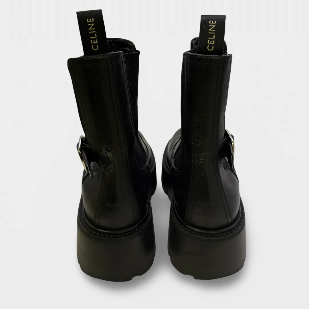 CELINE Women's Black Leather Boots