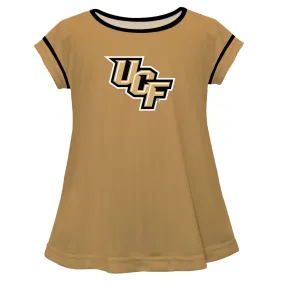 Central Florida Solid Gold Girls Laurie Top Short Sleeve by Vive La Fete