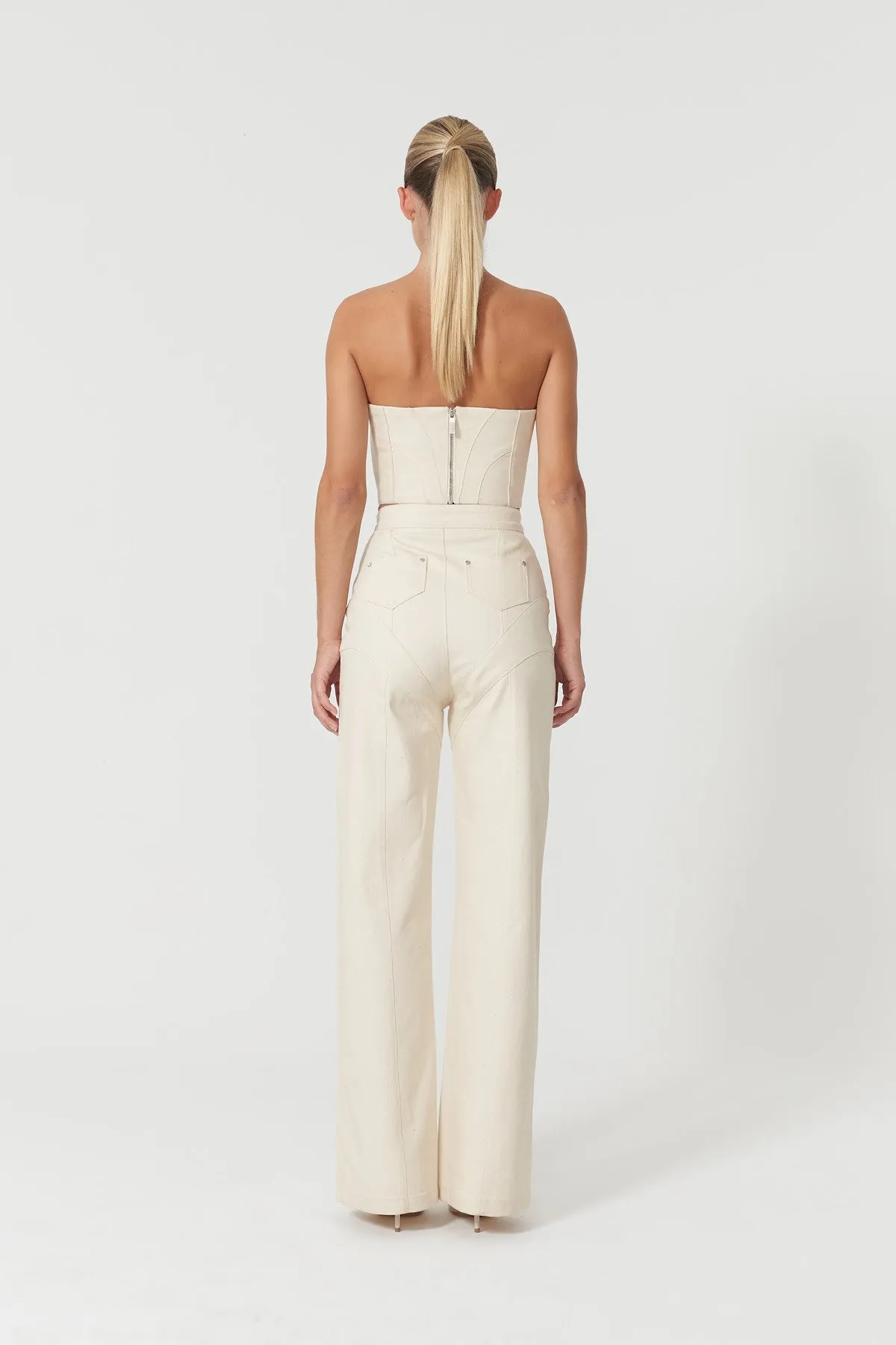 Chaby Strapless Ivory Corset