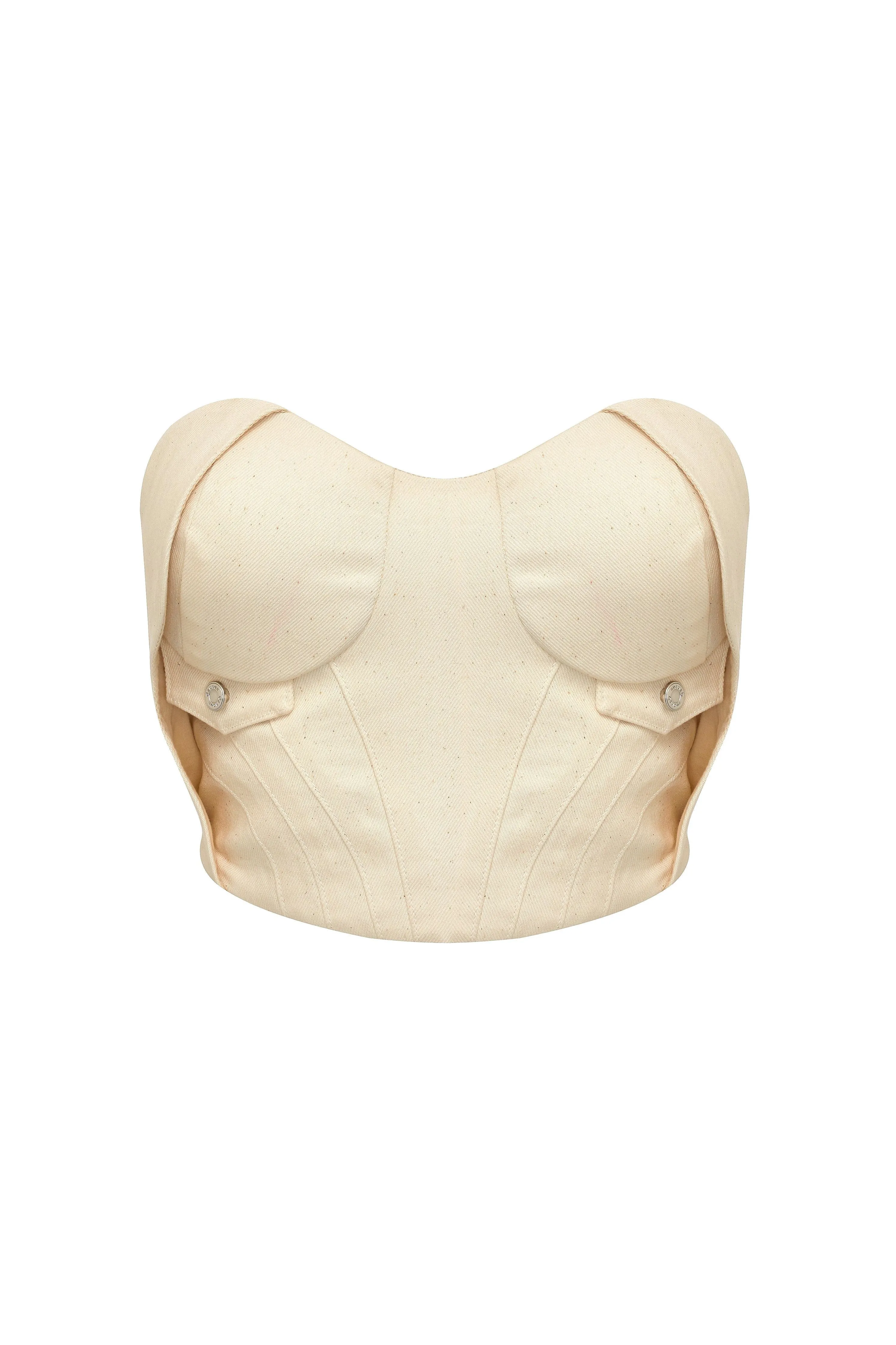 Chaby Strapless Ivory Corset