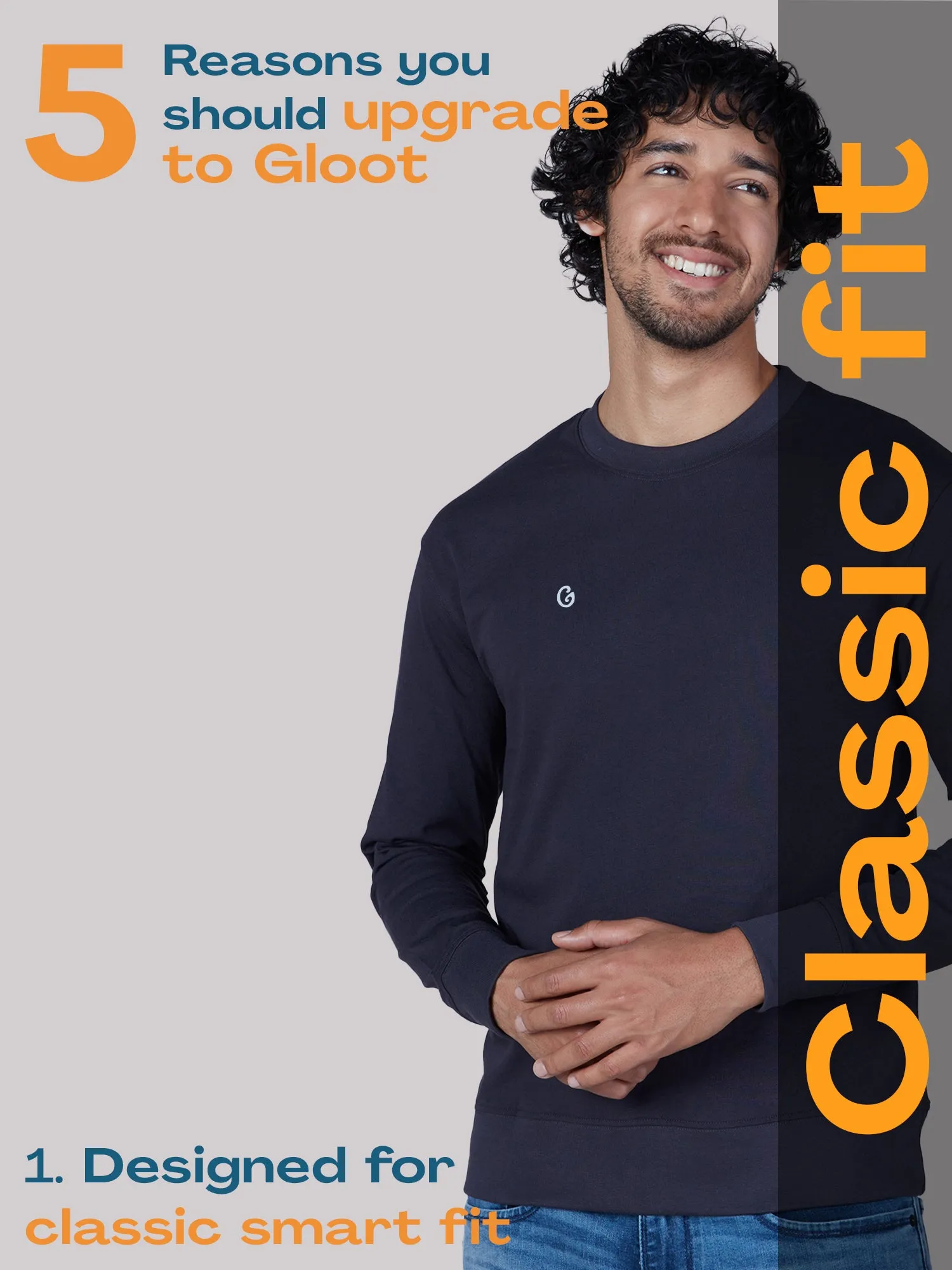 Classic Cotton All-Weather Sweatshirt – Graphite