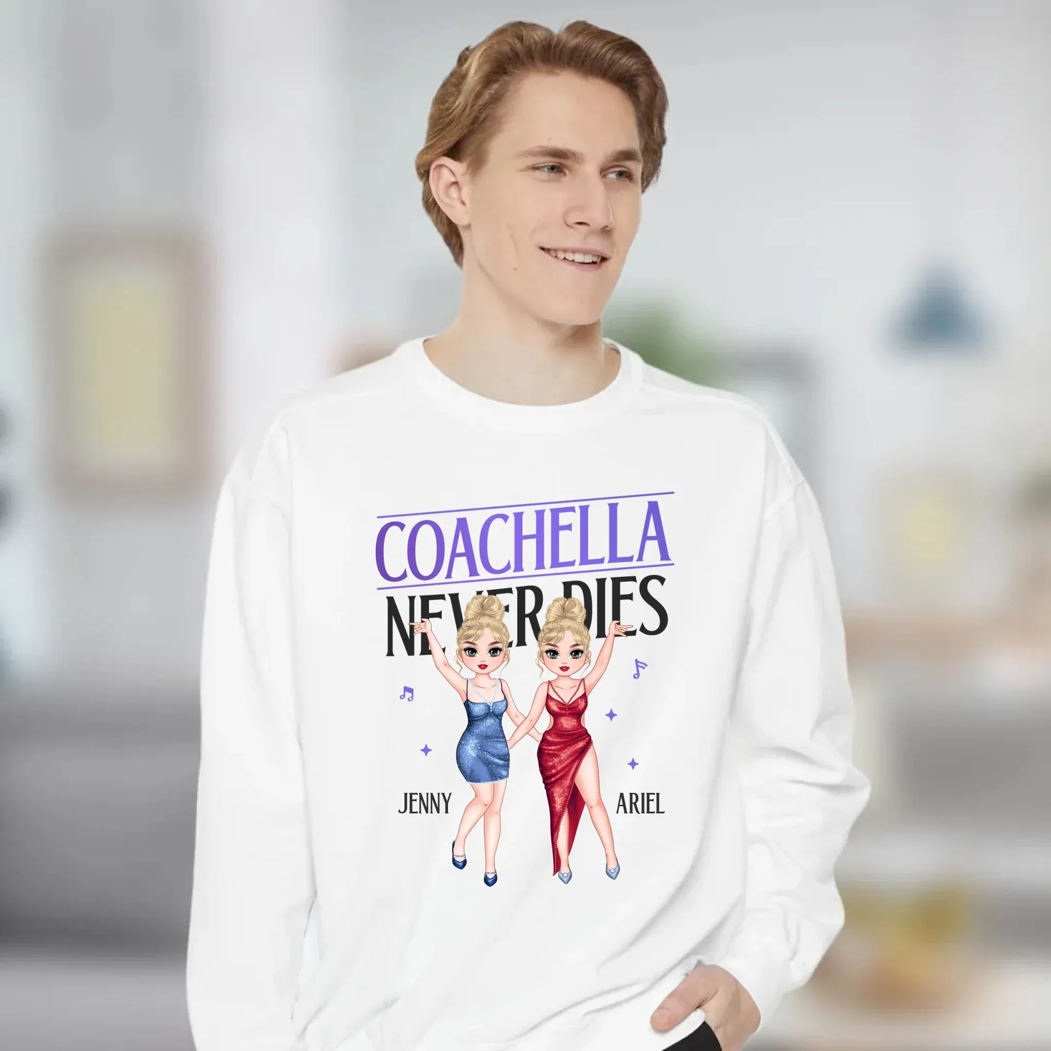 Coachella Never Dies - Personalized Gifts For Her - Unisex Hoodie