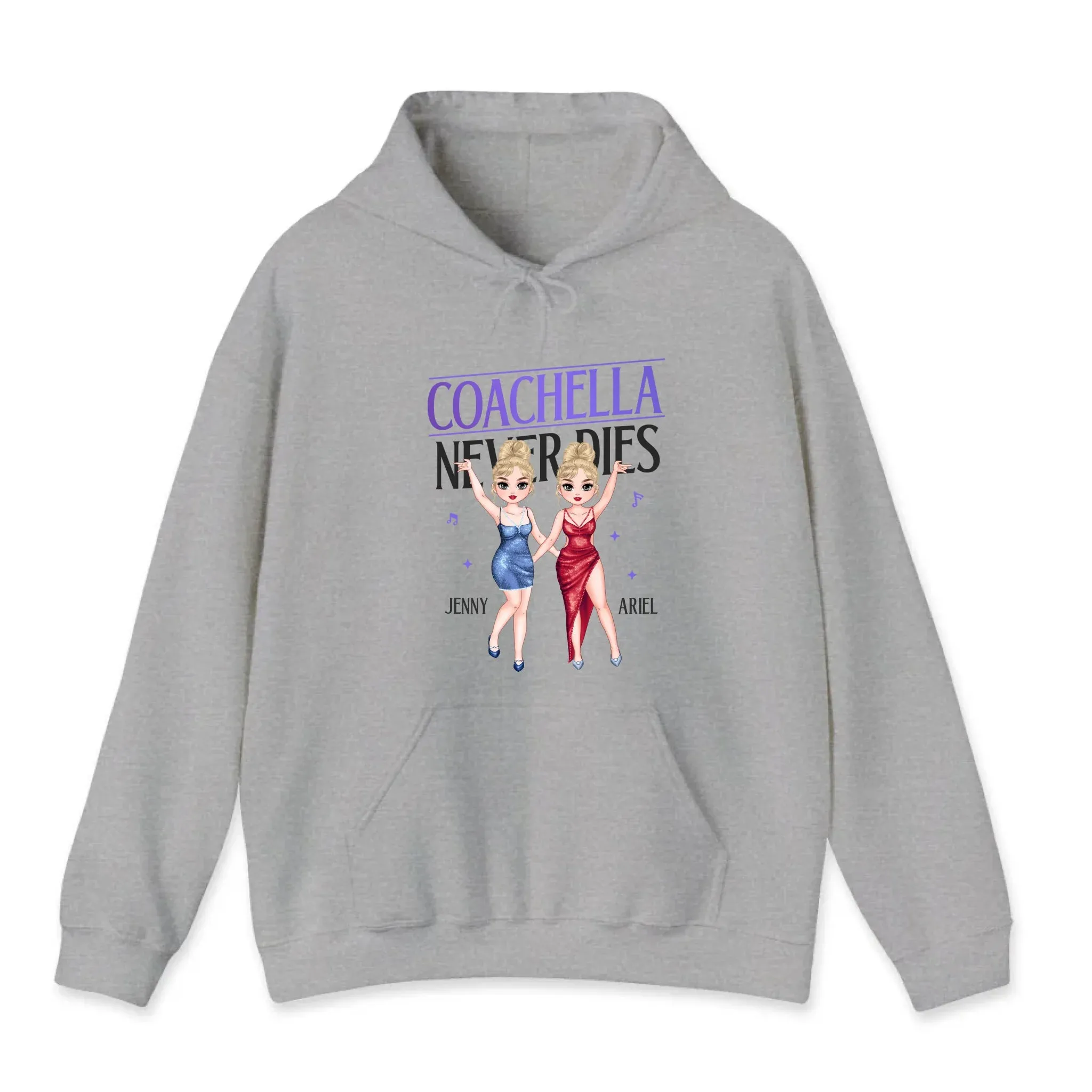 Coachella Never Dies - Personalized Gifts For Her - Unisex Hoodie