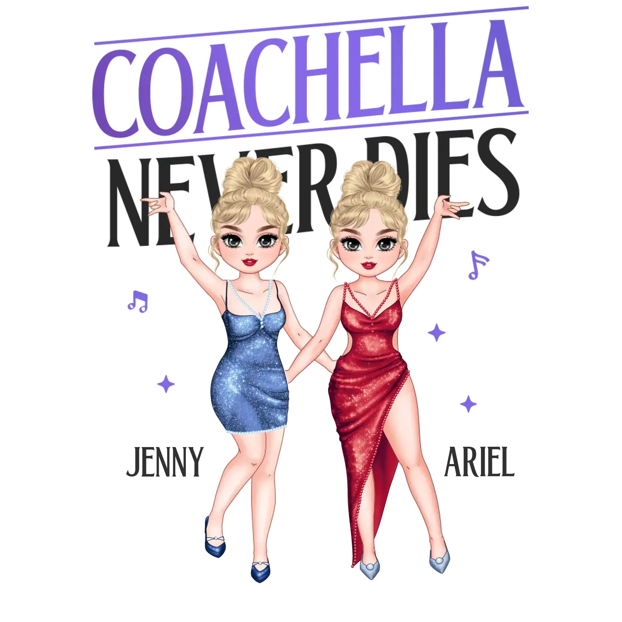 Coachella Never Dies - Personalized Gifts For Her - Unisex Hoodie