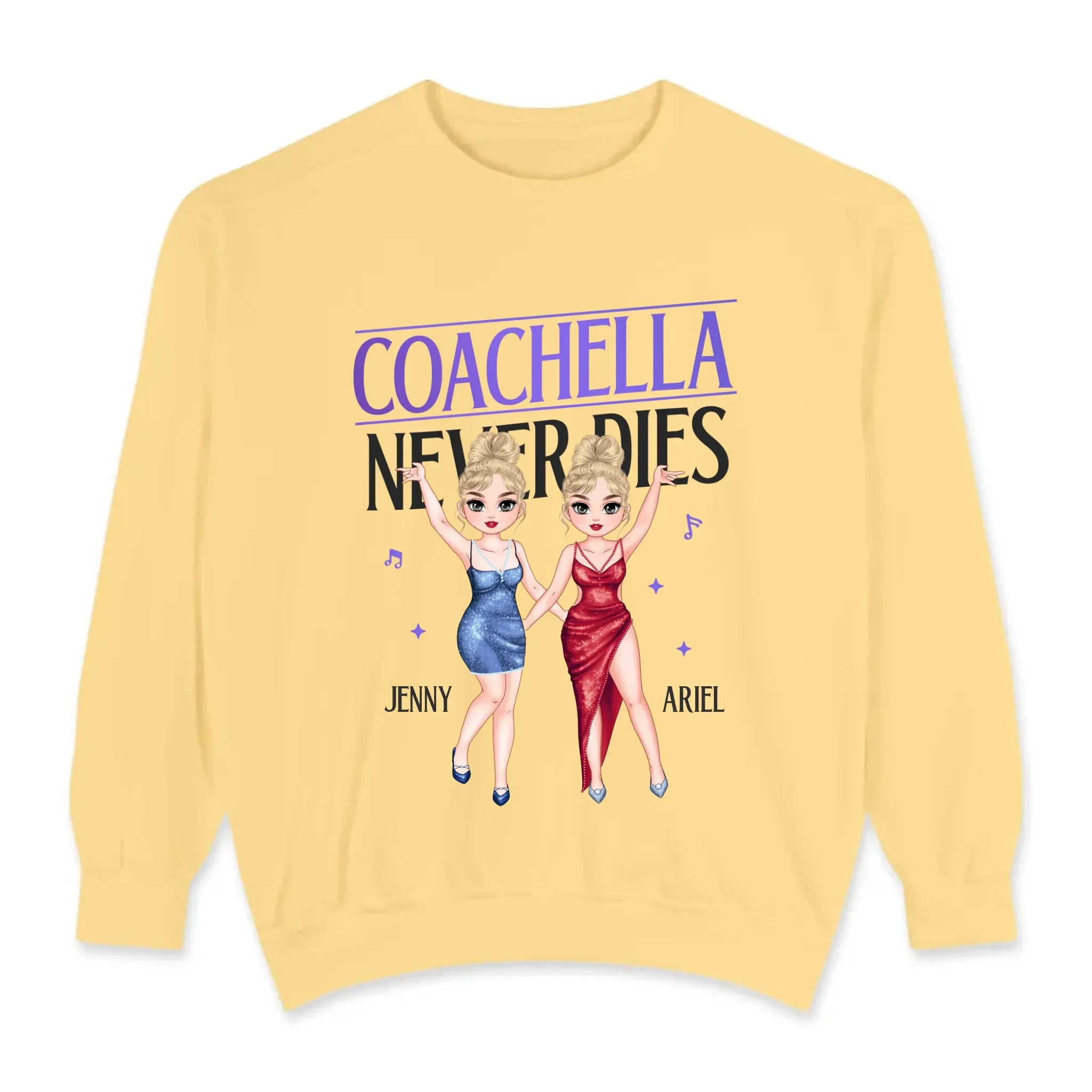 Coachella Never Dies - Personalized Gifts For Her - Unisex Hoodie
