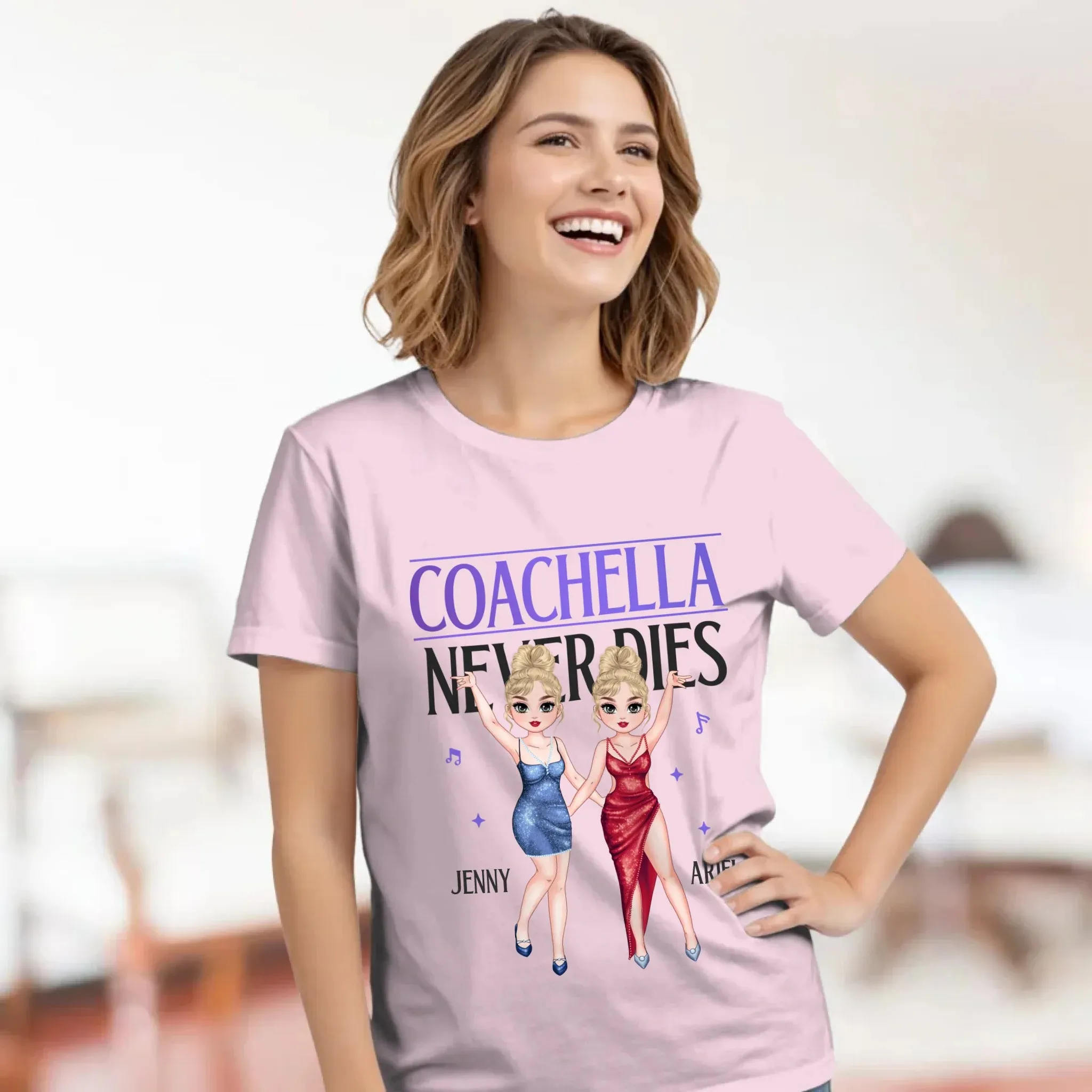 Coachella Never Dies - Personalized Gifts For Her - Unisex Hoodie