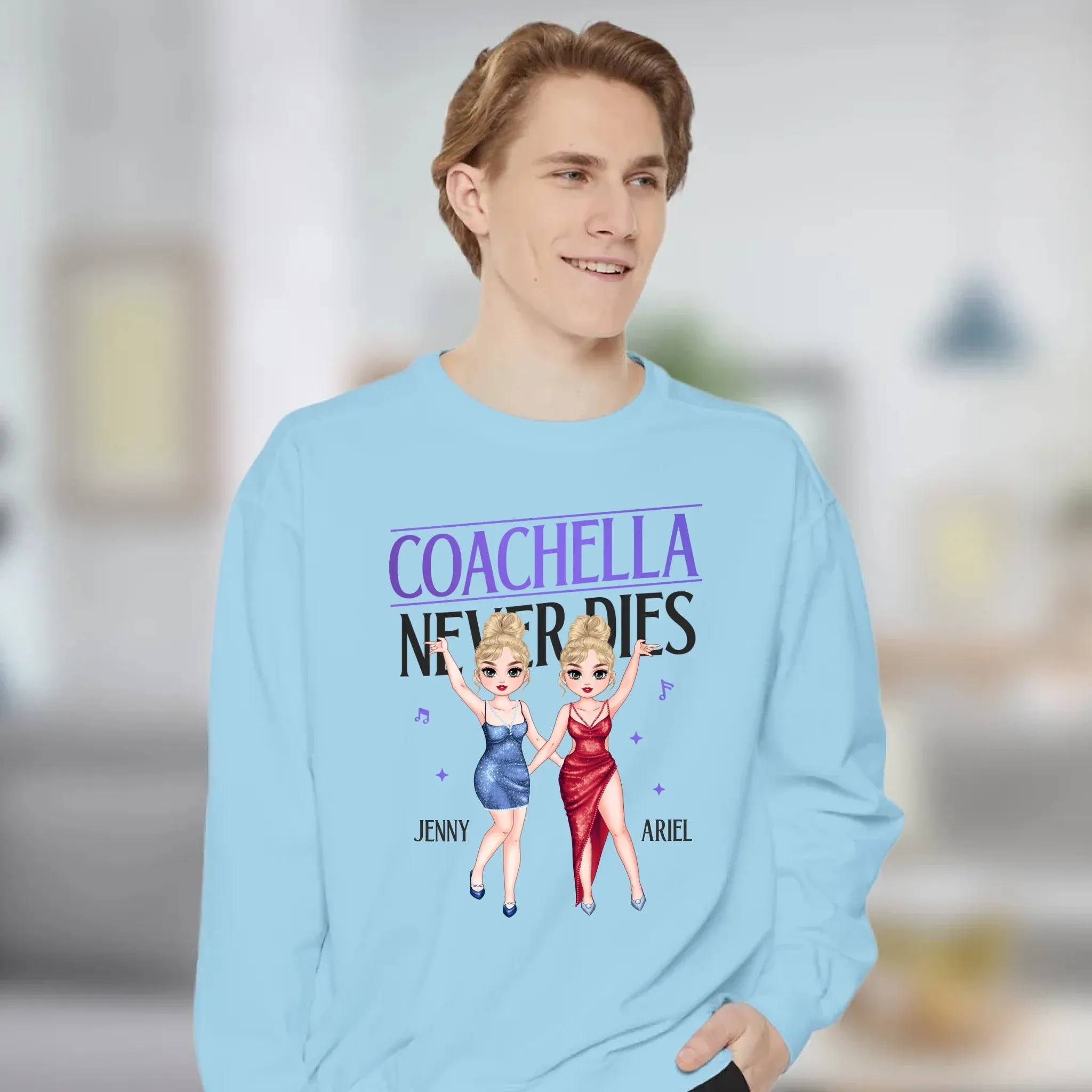 Coachella Never Dies - Personalized Gifts For Her - Unisex Hoodie