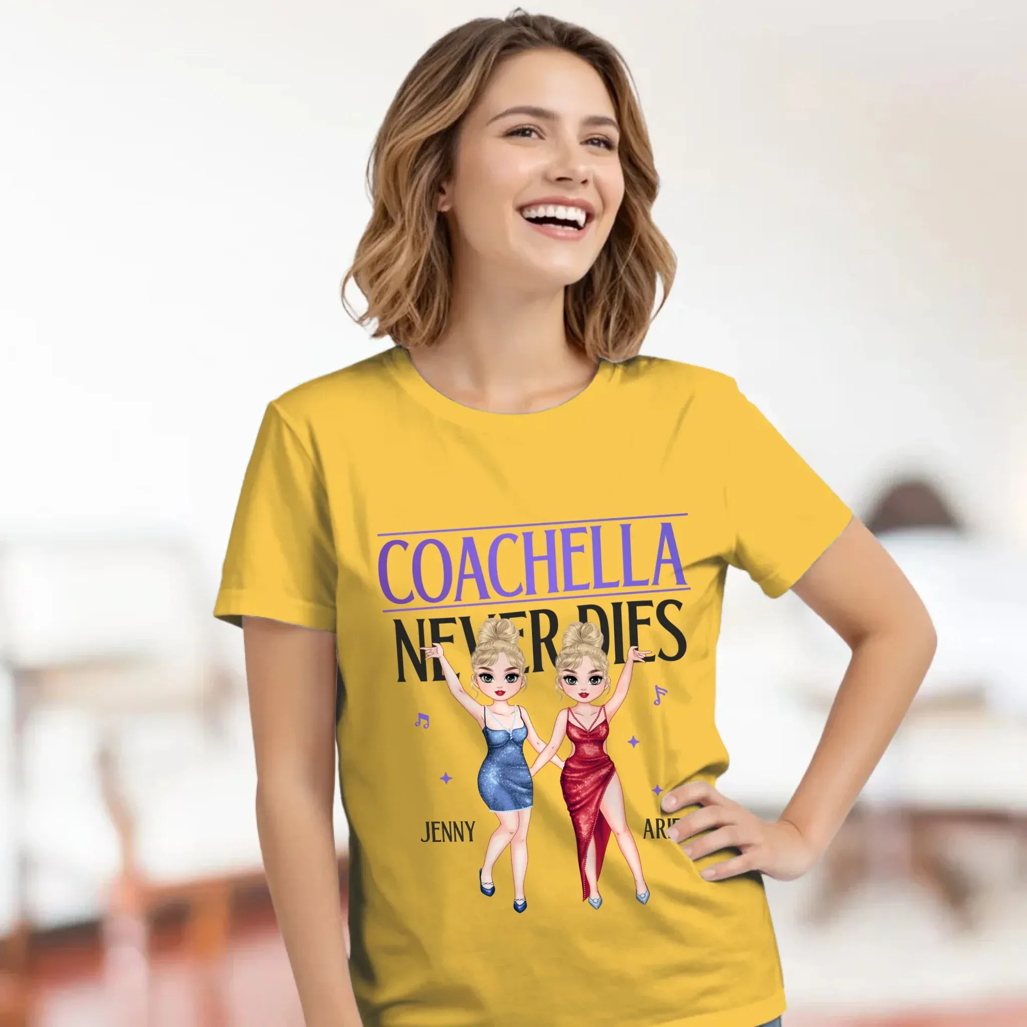 Coachella Never Dies - Personalized Gifts For Her - Unisex Hoodie