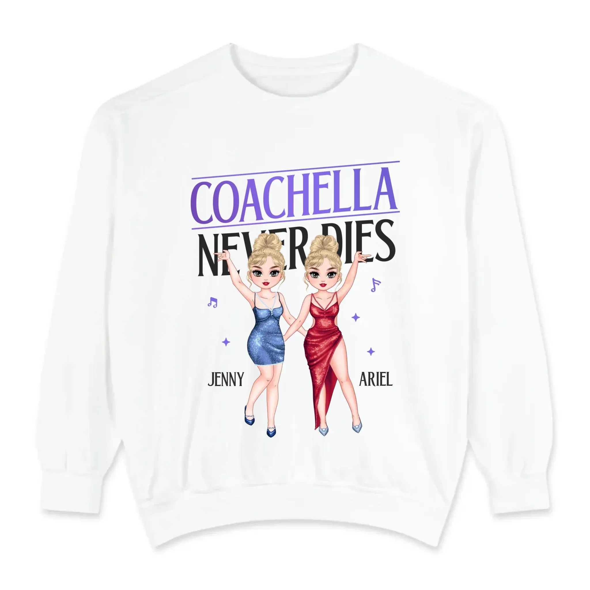 Coachella Never Dies - Personalized Gifts For Her - Unisex Hoodie