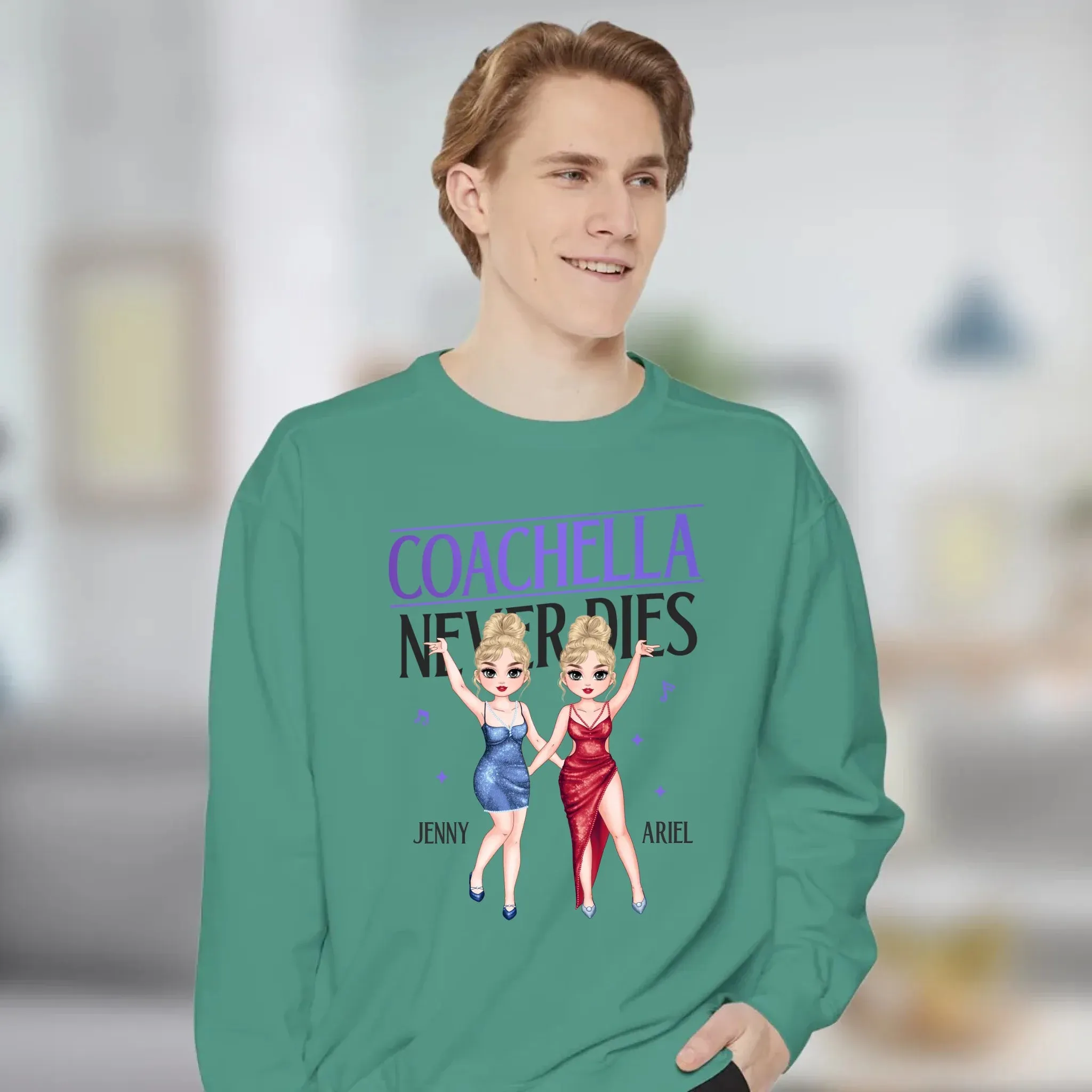 Coachella Never Dies - Personalized Gifts For Her - Unisex Hoodie