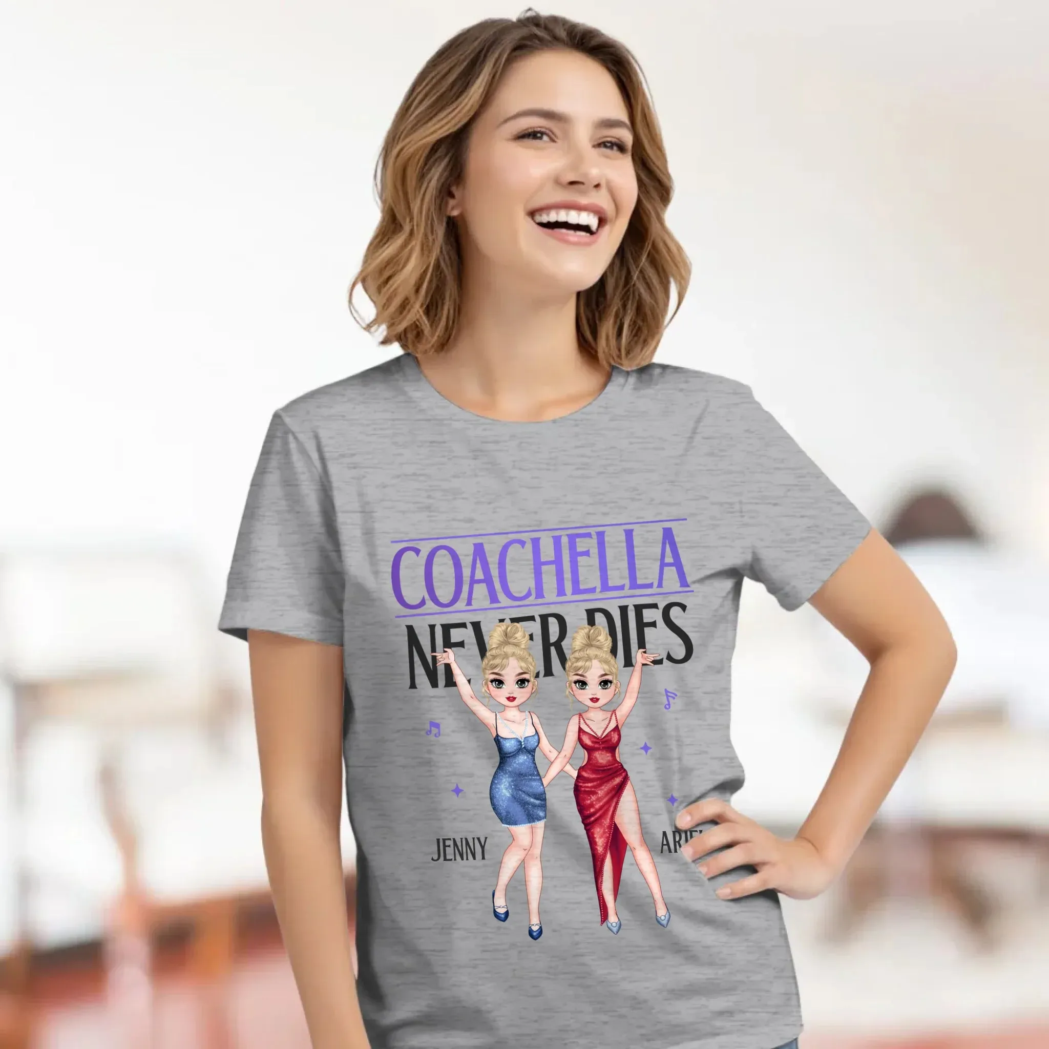 Coachella Never Dies - Personalized Gifts For Her - Unisex Hoodie