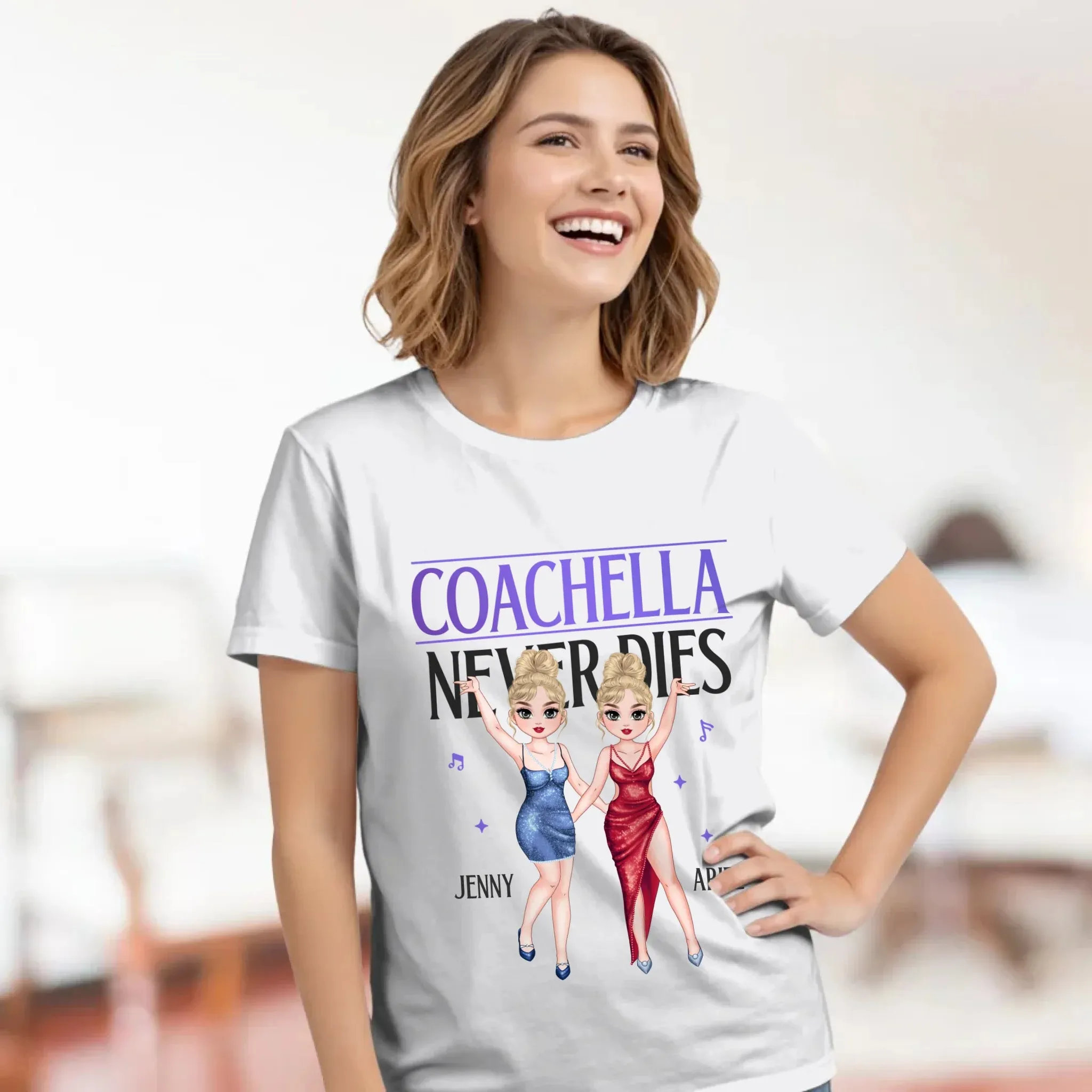 Coachella Never Dies - Personalized Gifts For Her - Unisex Hoodie