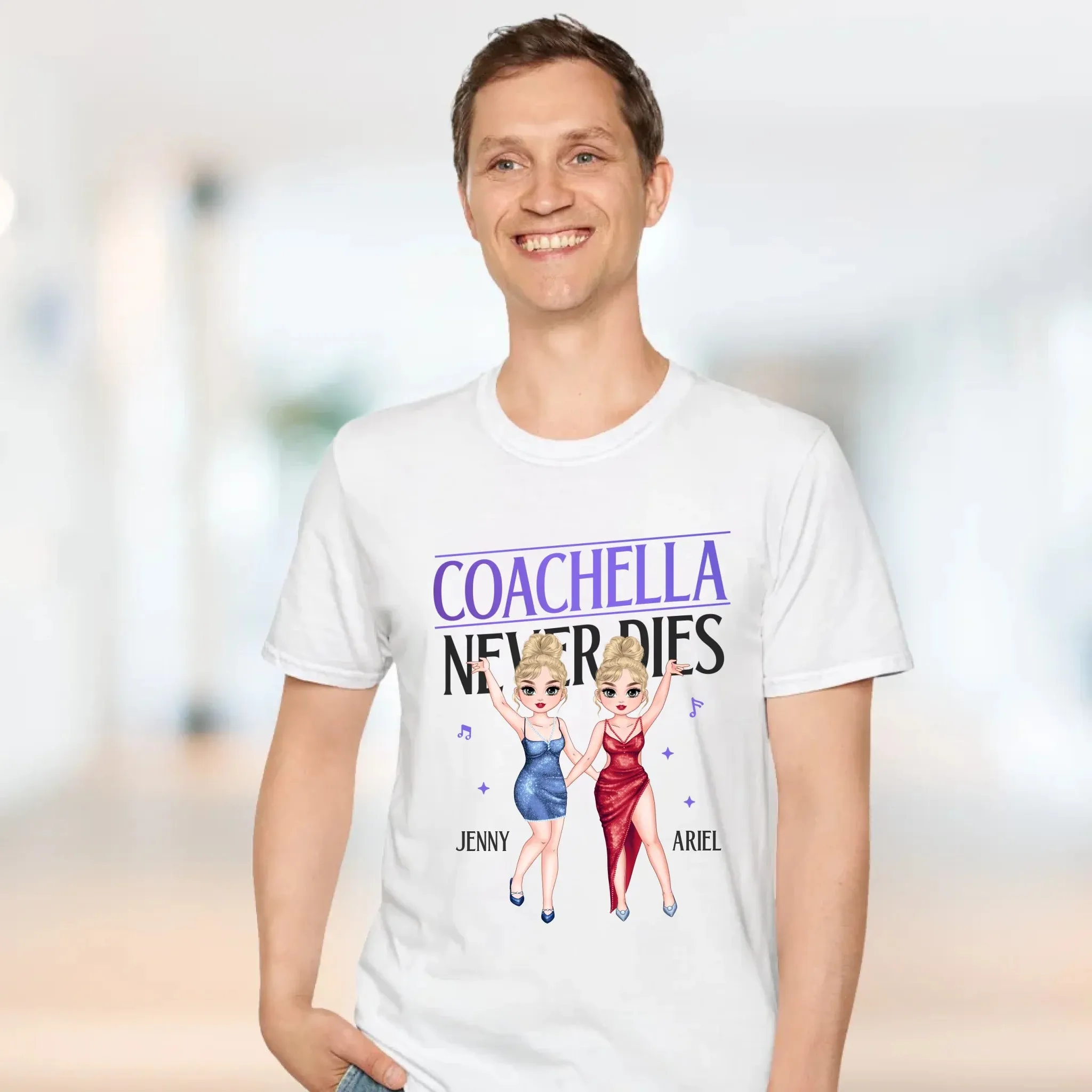 Coachella Never Dies - Personalized Gifts For Her - Unisex Hoodie