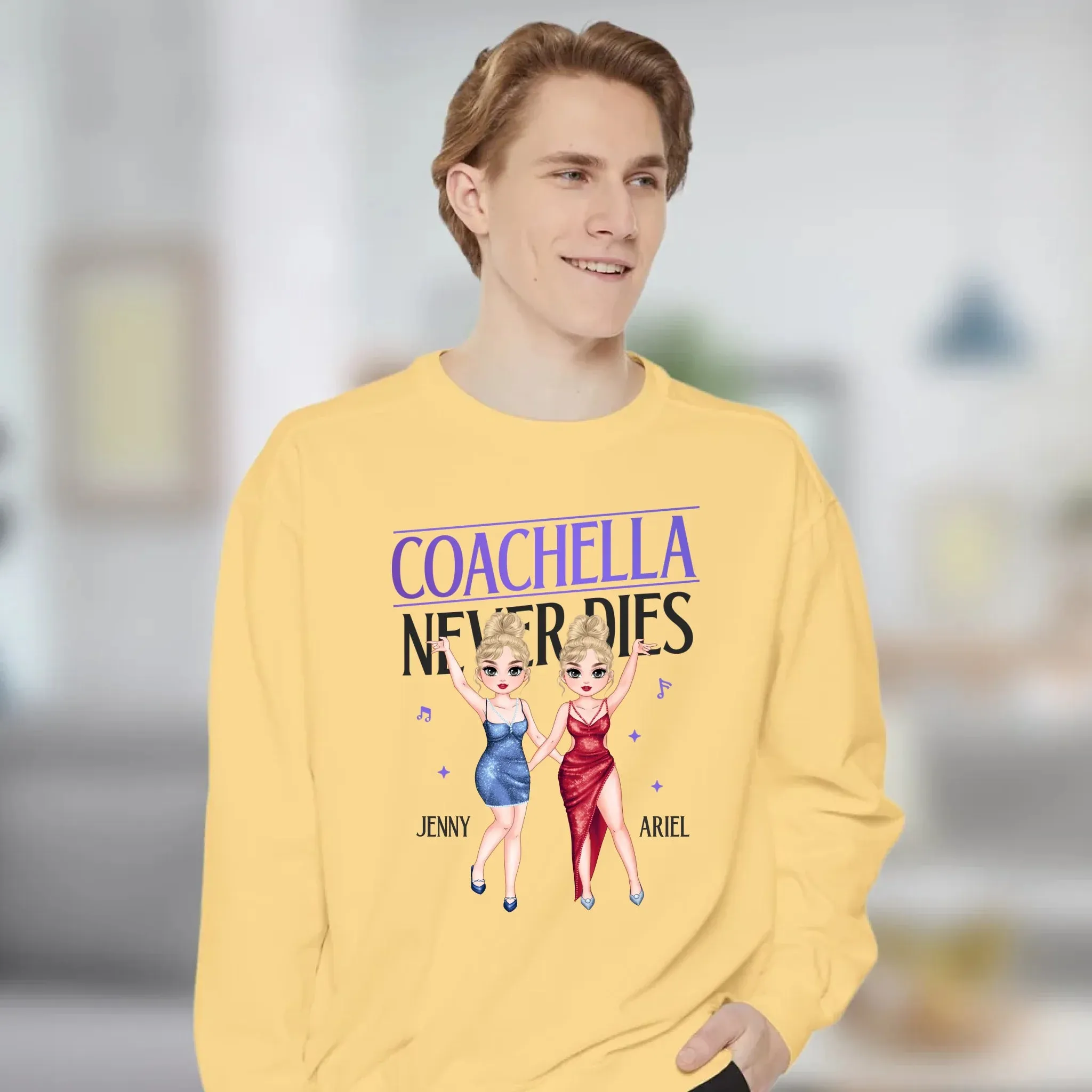 Coachella Never Dies - Personalized Gifts For Her - Unisex Hoodie