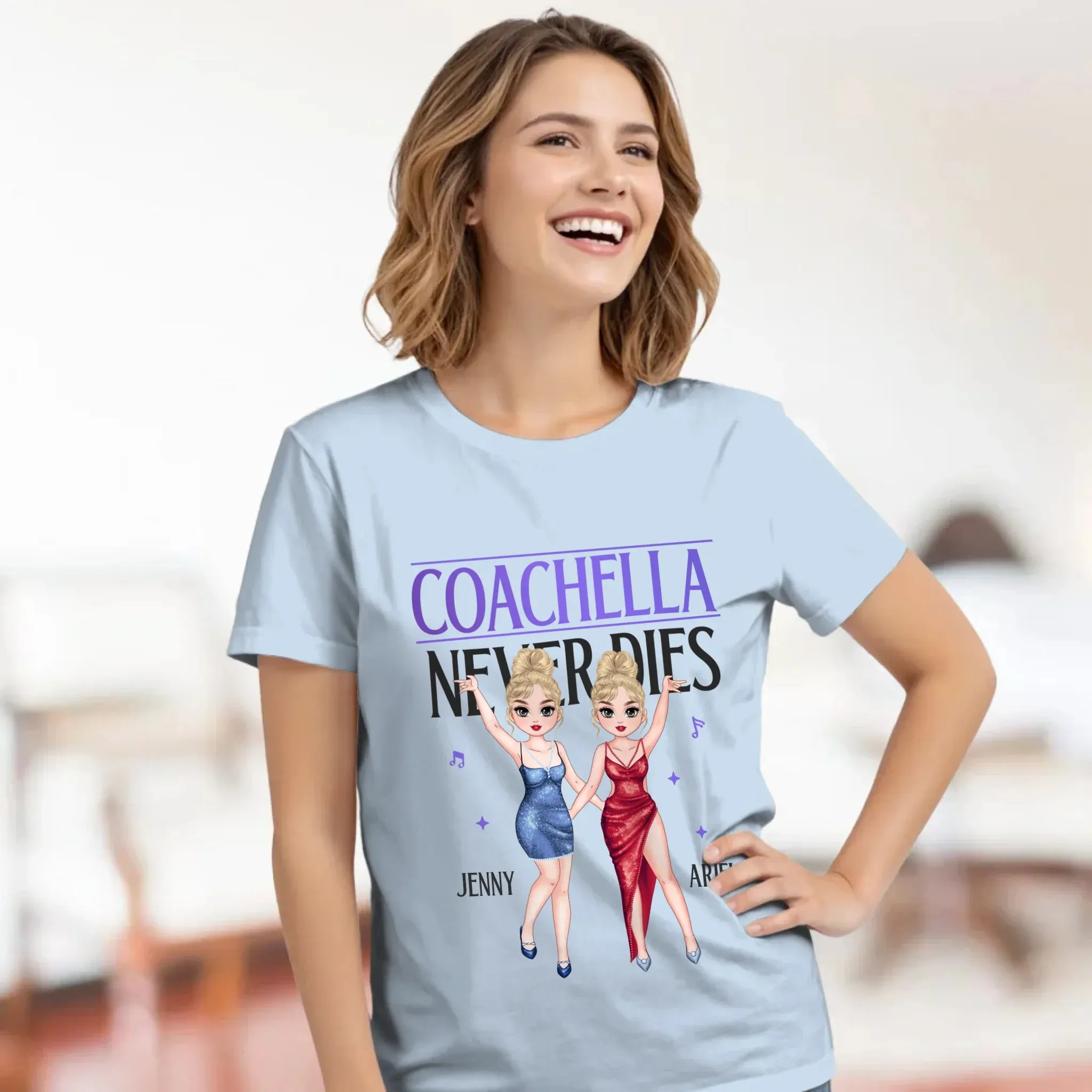 Coachella Never Dies - Personalized Gifts For Her - Unisex Hoodie