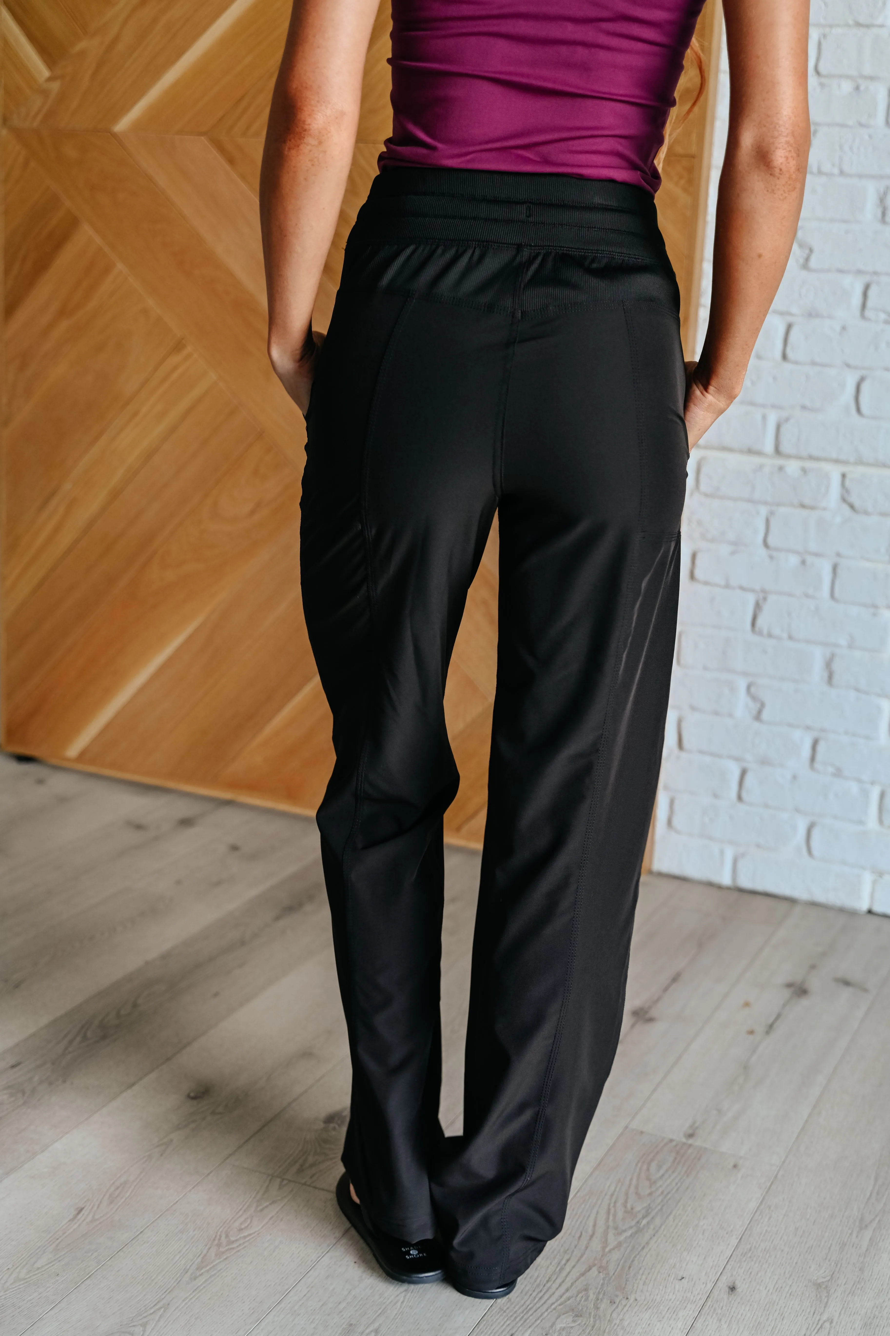 Comfy Style Drawstring Joggers - Black