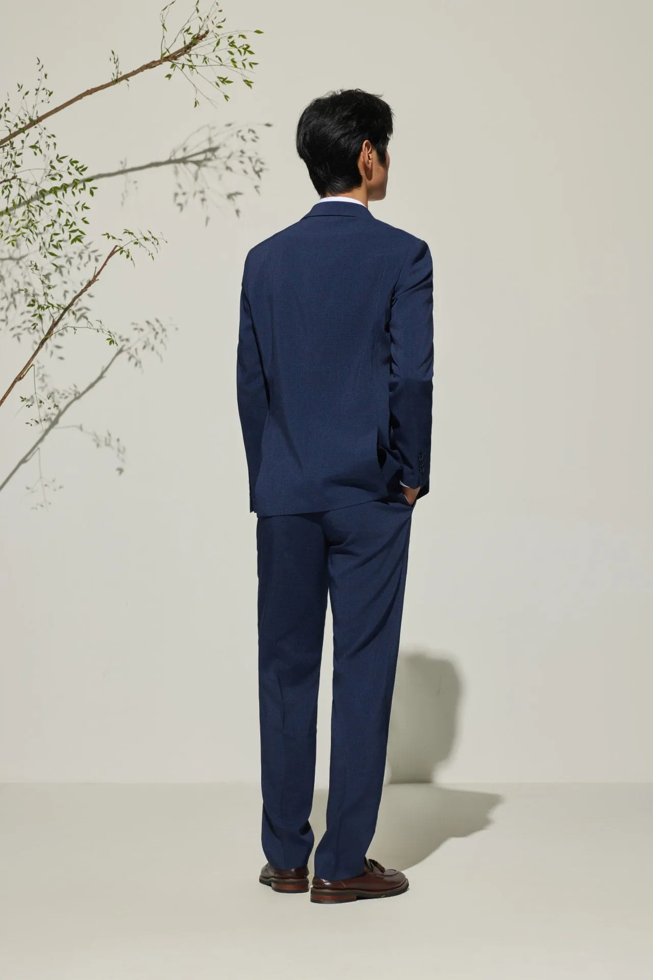 Cool Touch Multi-Way Stretch Smart Fit Check Suit Blazer