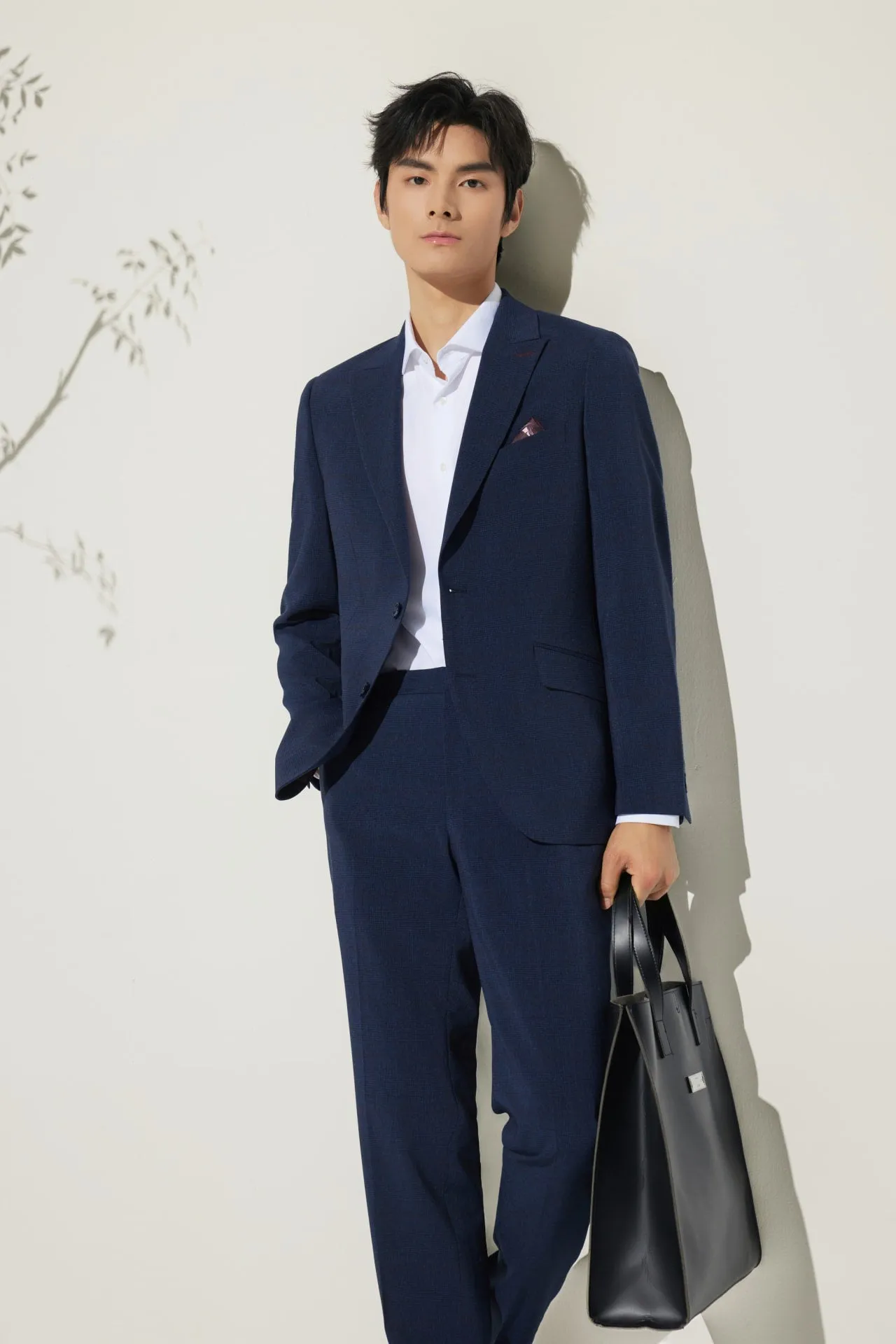 Cool Touch Multi-Way Stretch Smart Fit Check Suit Blazer