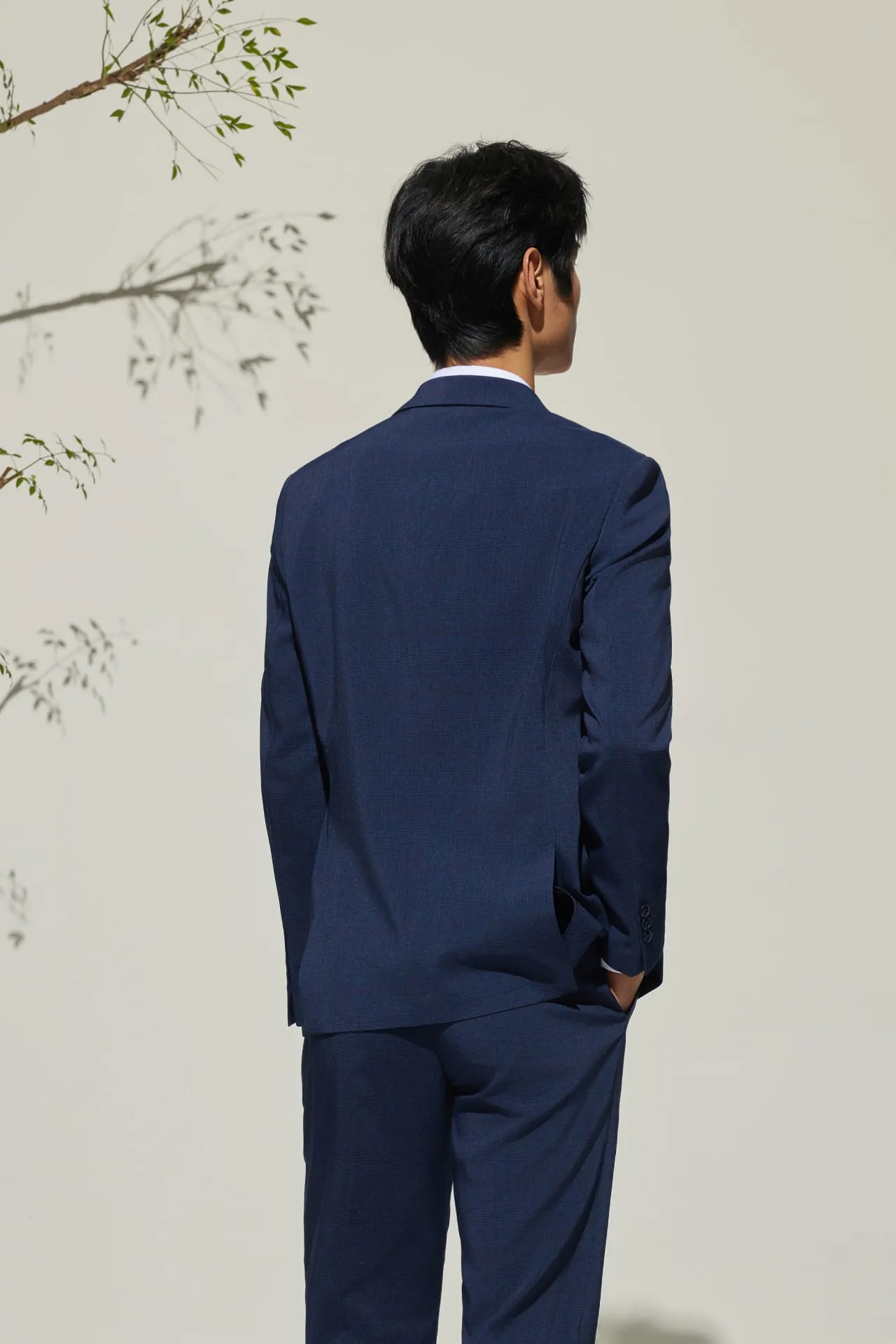 Cool Touch Multi-Way Stretch Smart Fit Check Suit Blazer