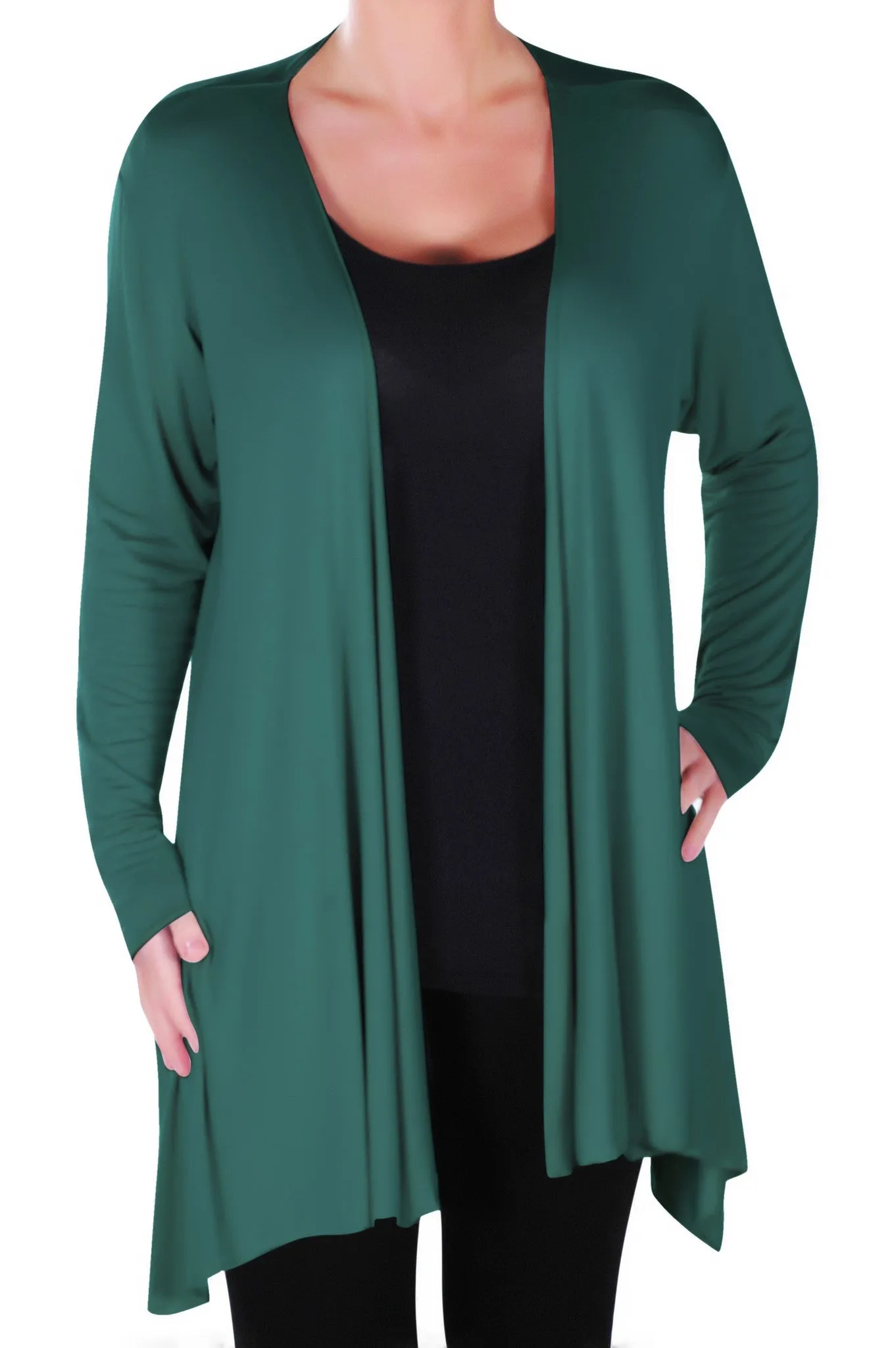 Della Asymmetric Waterfall Cardigan