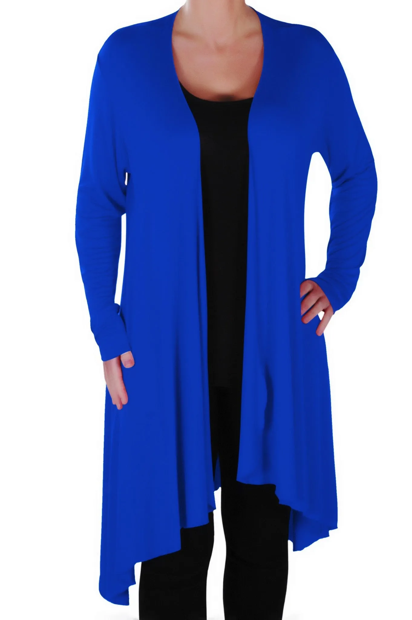 Della Asymmetric Waterfall Cardigan