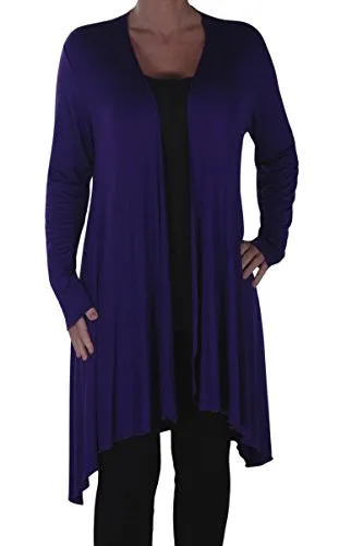 Della Asymmetric Waterfall Cardigan