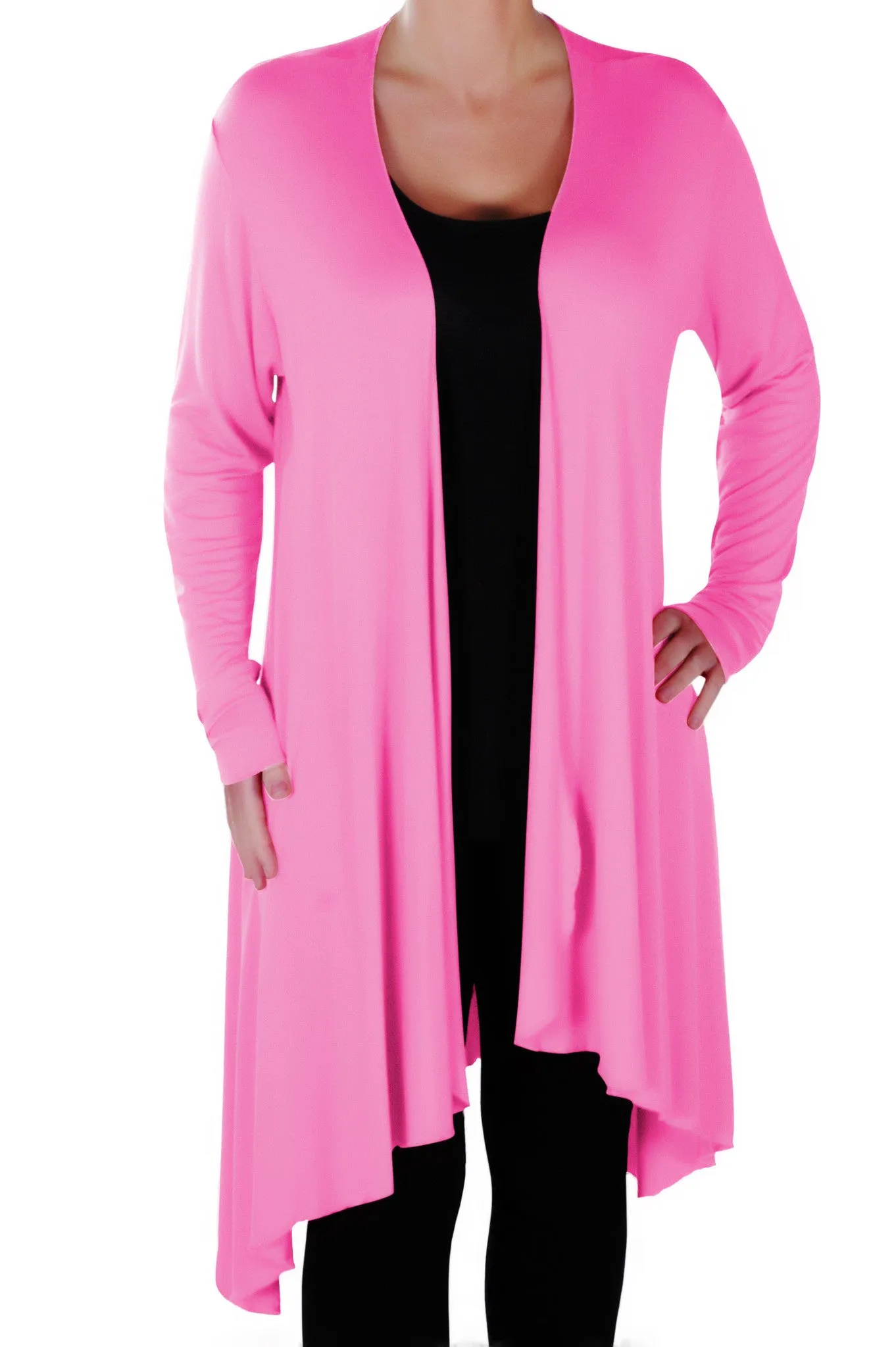 Della Asymmetric Waterfall Cardigan