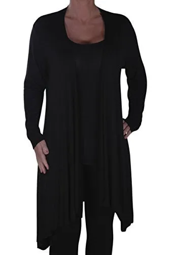 Della Asymmetric Waterfall Cardigan
