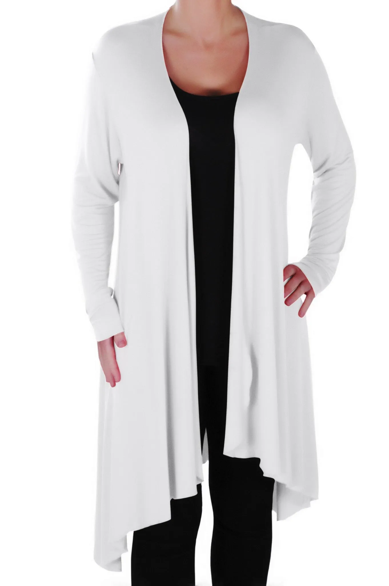 Della Asymmetric Waterfall Cardigan