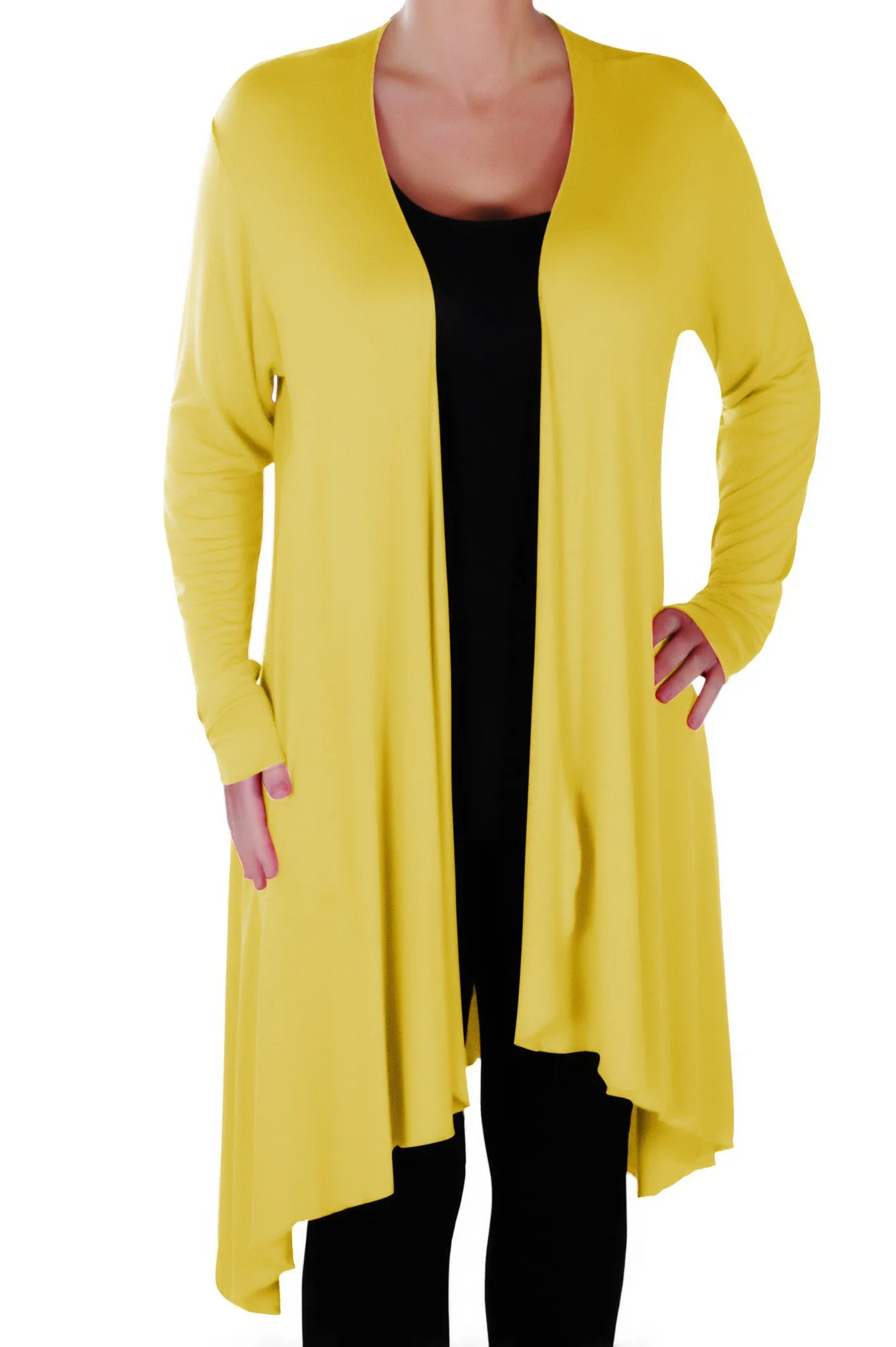 Della Asymmetric Waterfall Cardigan