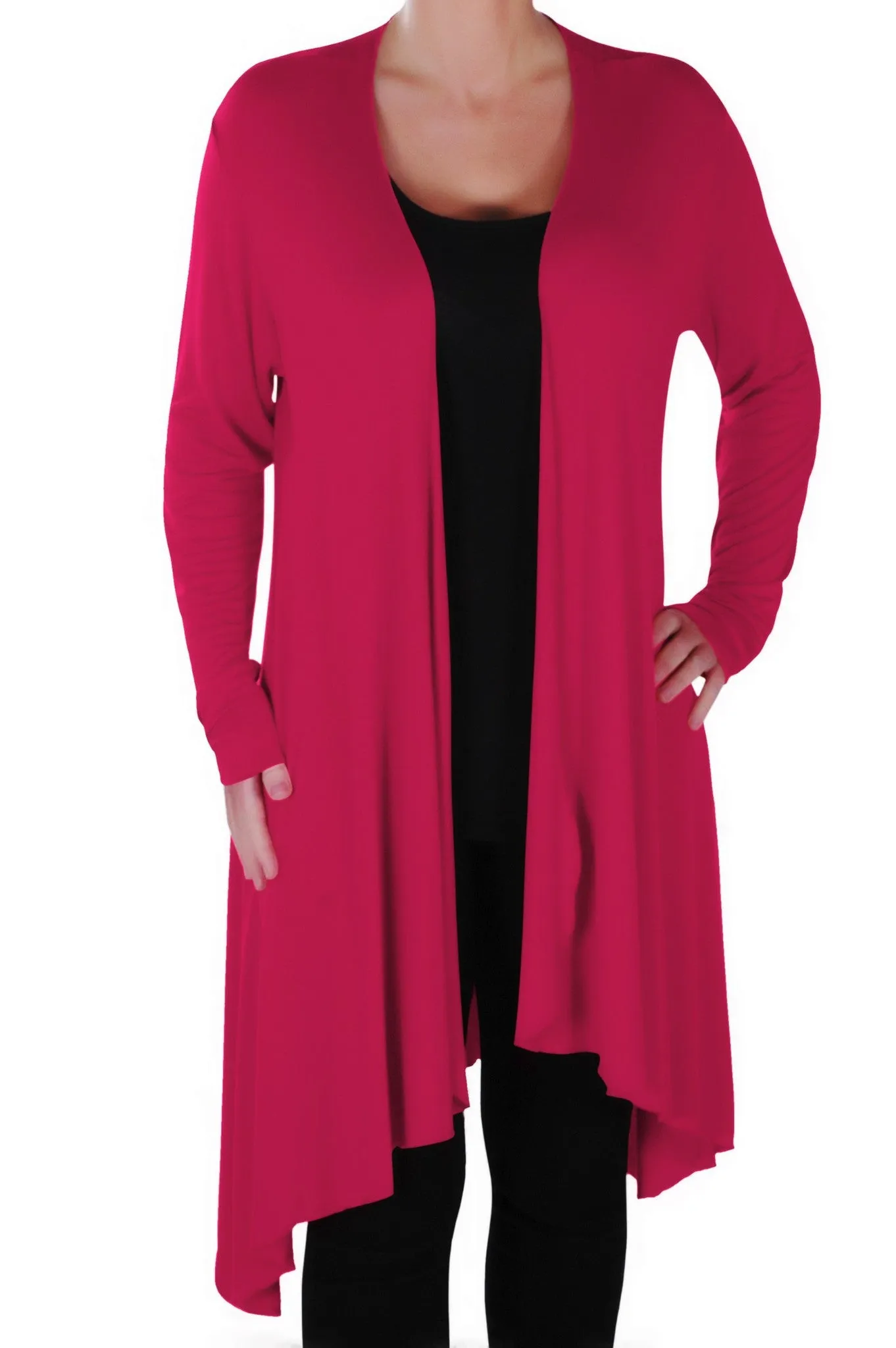 Della Asymmetric Waterfall Cardigan